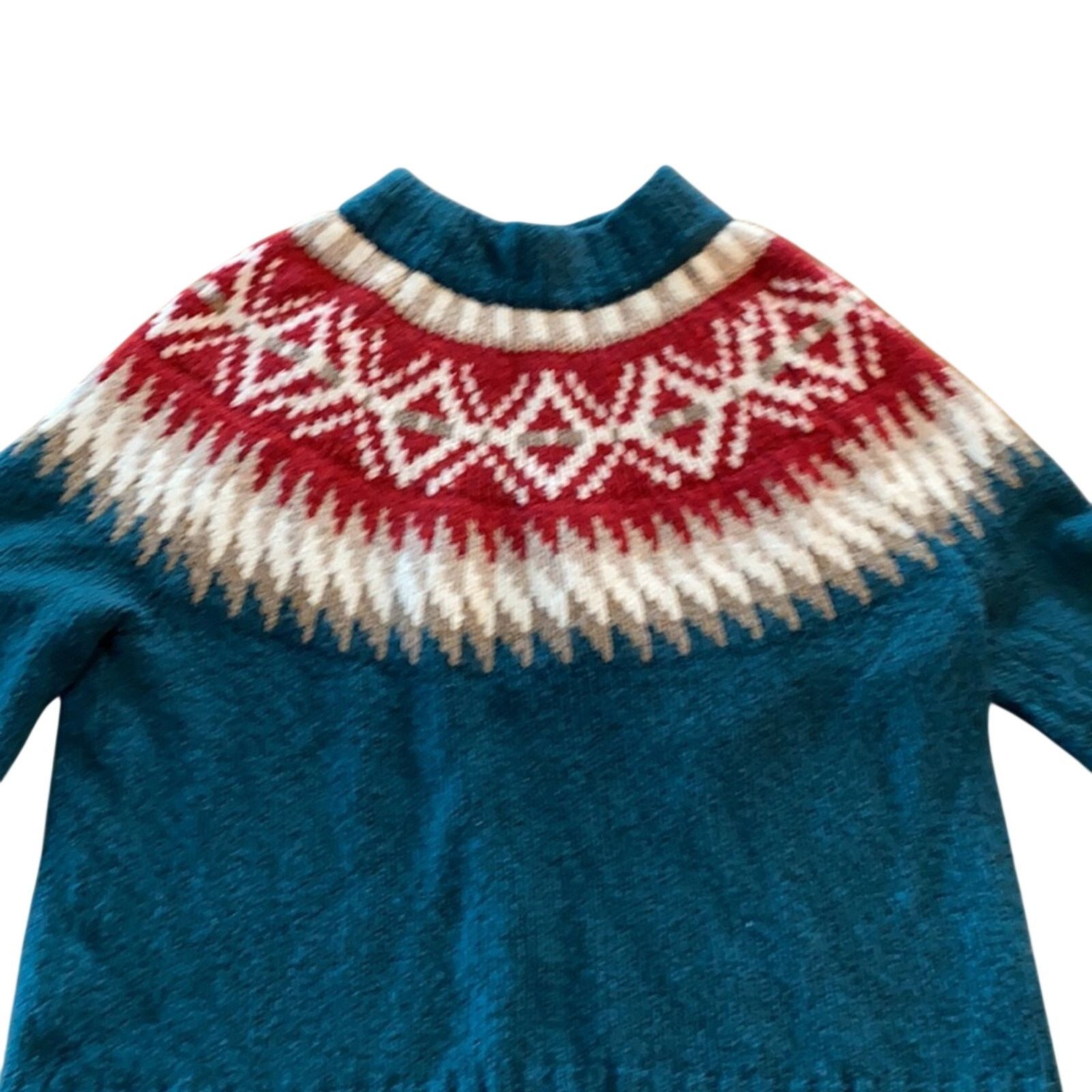 American Eagle Outfitters American Eagle fair isle mock neck plush sweater retro sz S Size S / US 4 / IT 40 - 3 Thumbnail