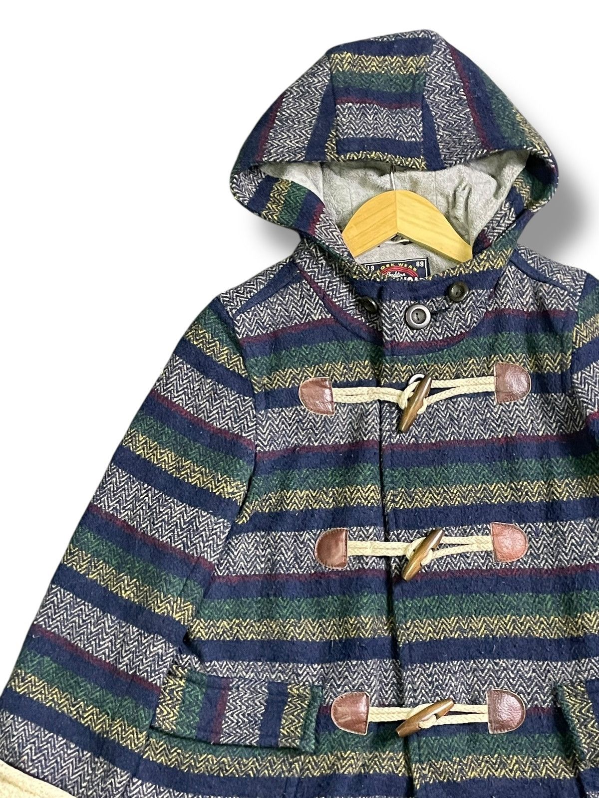 Designer × Japanese Brand × Vintage Cube Sugar x Japanese Brand Wool Checkered Coat (38) Size US S / EU 44-46 / 1 - 4 Thumbnail