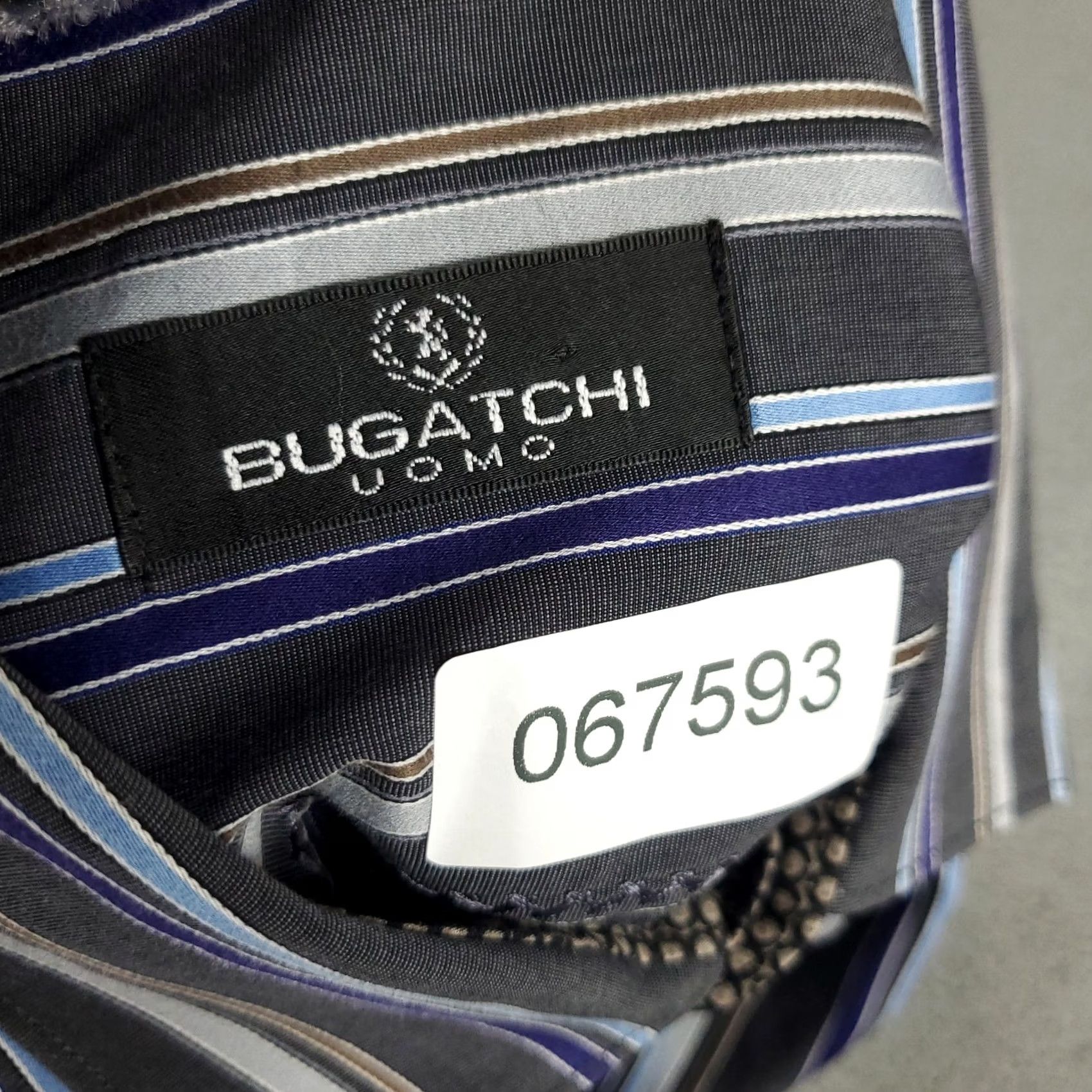 BUGATCHI Bugatchi Uomo Shirt Mens 2XL Blue Striped Button Up Long Sleeve Size US XXL / EU 58 / 5 - 8 Thumbnail