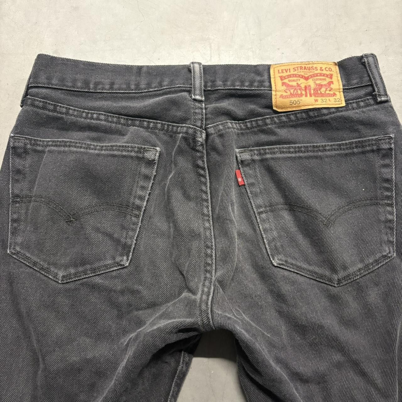 Levi's Crazy Vintage Y2K/2000s Levis Grunge Black Ripped Denim Jeans! Size US 32 / EU 48 - 5 Thumbnail