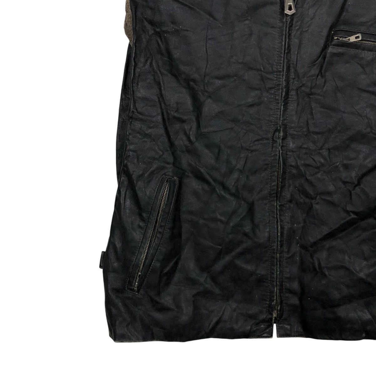 Genuine Leather 🔥VINTAGE 60’s BIKER VEST GENUINE LEATHER ZIMMERSPITZ WORKER Size US M / EU 48-50 / 2 - 6 Thumbnail