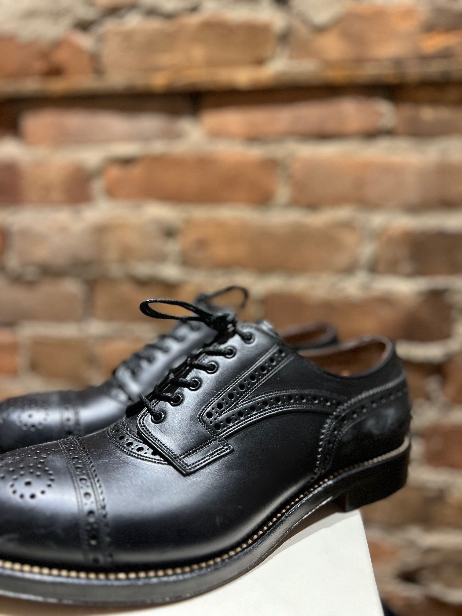foot the coacher Foot the Coacher Mendell Black Oxford Brogues Size US 8 / EU 41 - 6 Thumbnail