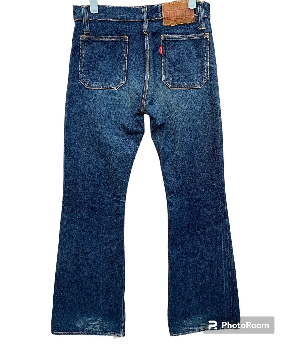 Edwin × Vintage Vintage Edwin Super Flare Bush Pant Bell Bottom Denim Size US 28 / EU 44 - 2 Thumbnail