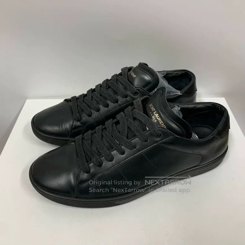Saint Laurent Paris Saint Laurent Paris Black Sneakers Size US 8 / EU 41 - 1 Thumbnail