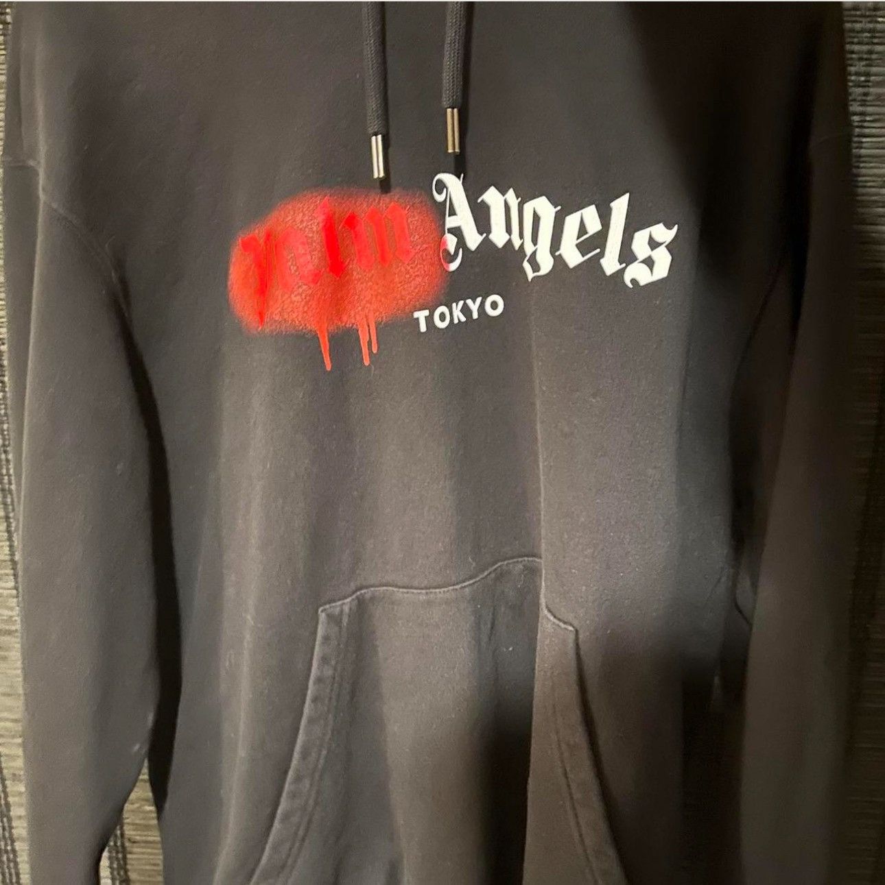 Palm Angels Palm angels red paint splatter hoodie Size US L / EU 52-54 / 3 - 2 Thumbnail