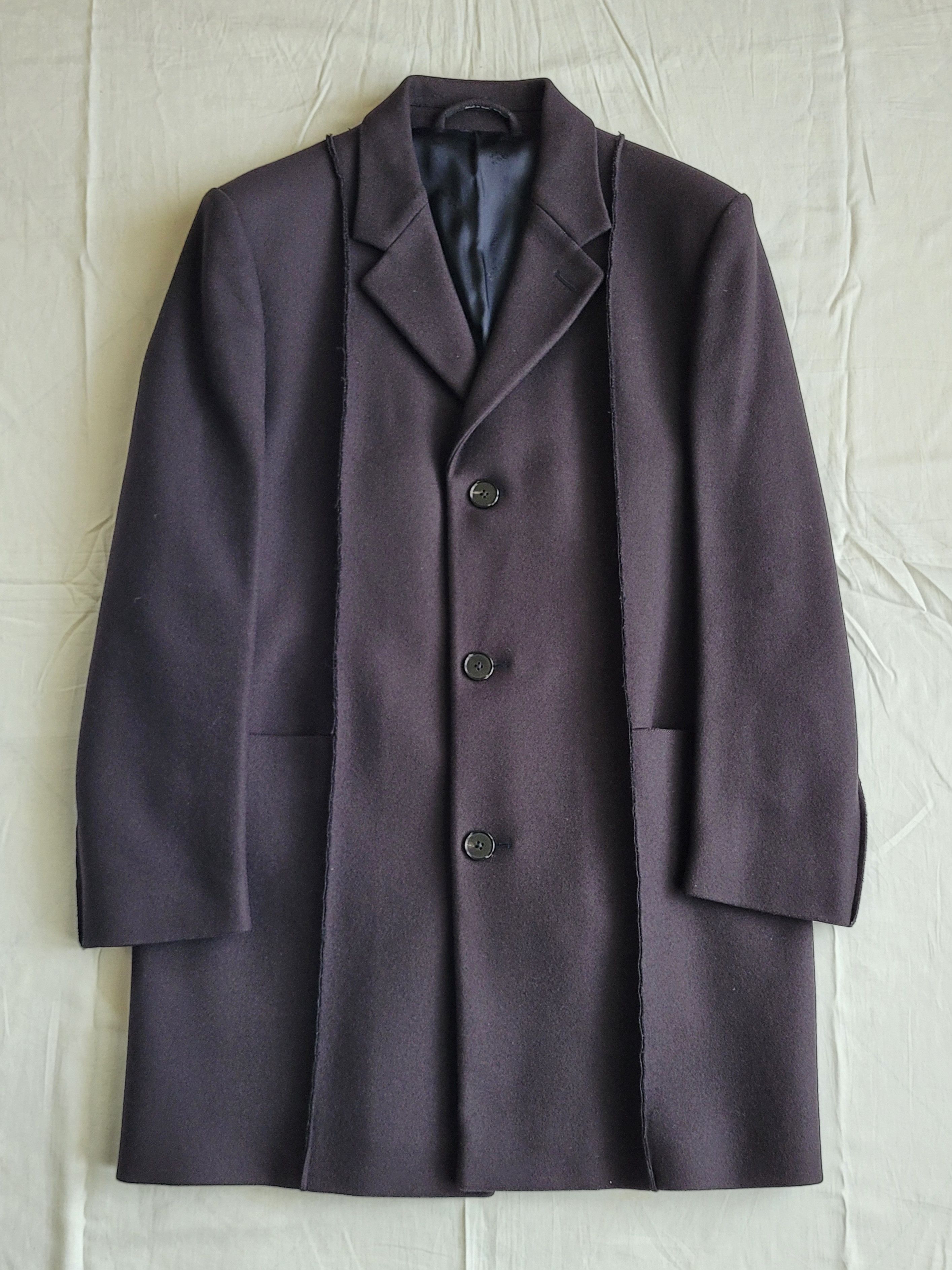 Maison Margiela Maison Margiela inside-out raw-details woolen coat Size US M / EU 48-50 / 2 - 6 Thumbnail