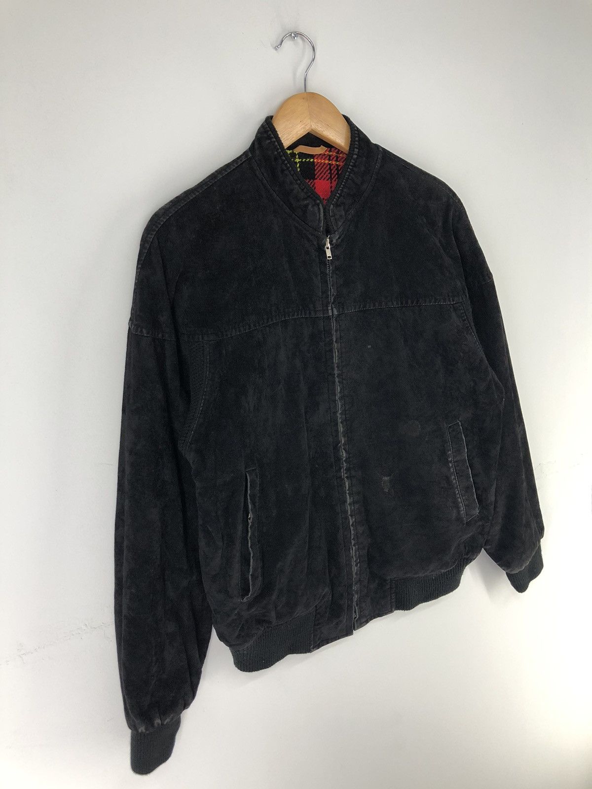 Vintage Vintage Velvet Black Bomber Jacket Size US L / EU 52-54 / 3 - 5 Thumbnail