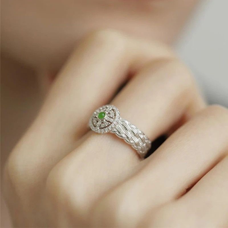 Jewelry × Vintage Cute Creative Weaving Elegant Rings Size ONE SIZE - 4 Thumbnail