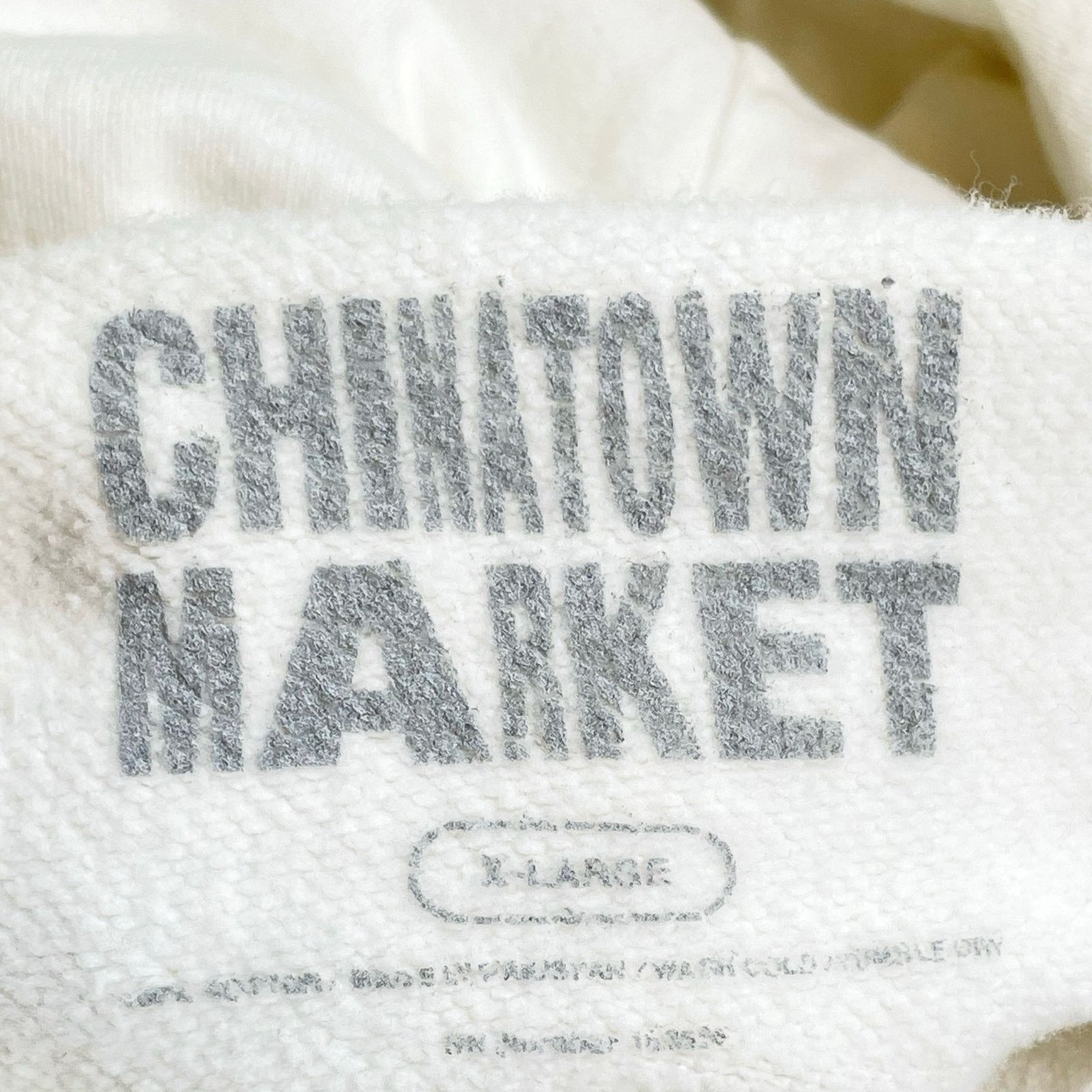 Market Chinatown Market Logo Hoodie White & Blue X-Large Size US XL / EU 56 / 4 - 3 Thumbnail