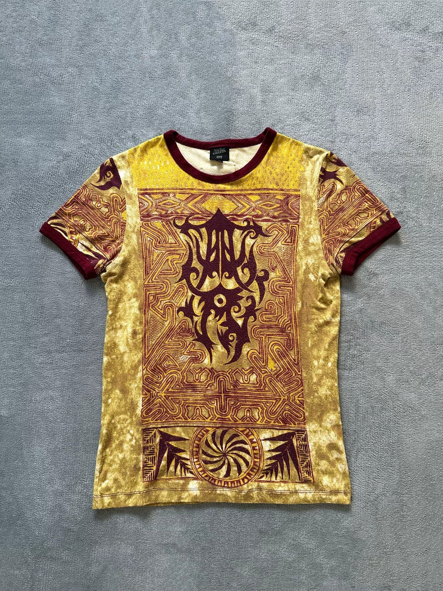 Jean Paul Gaultier Jean Paul Gaultier Gold Graphic T-shirt Size US M / EU 48-50 / 2 - 1 Thumbnail