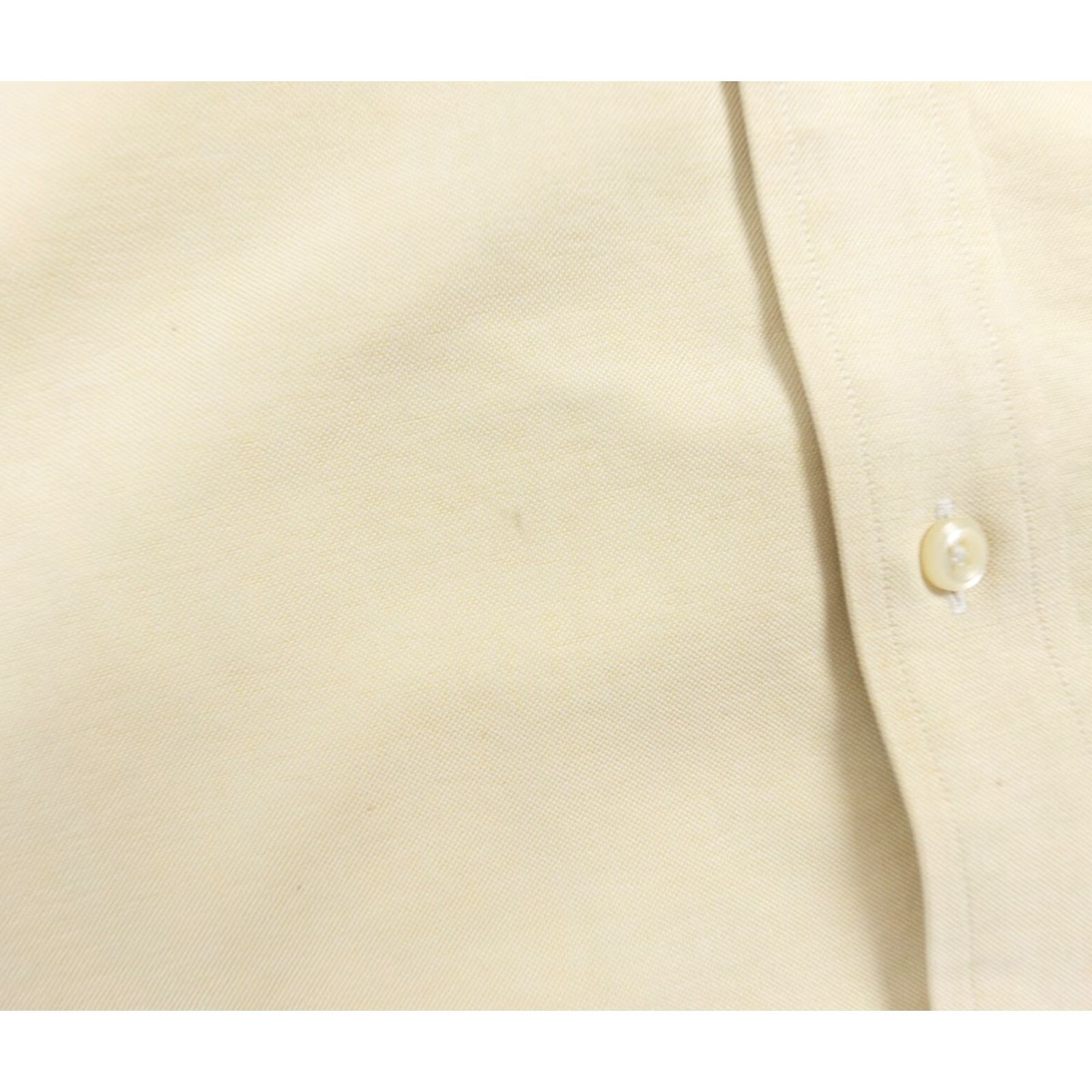 Vintage L.L. Bean Men’s Button-Up Shirt 17 Tall Yellow Short Sleeve Wrinkle Resistant Casual Business 1900s Preppy Mens Size US XL / EU 56 / 4 - 5 Thumbnail