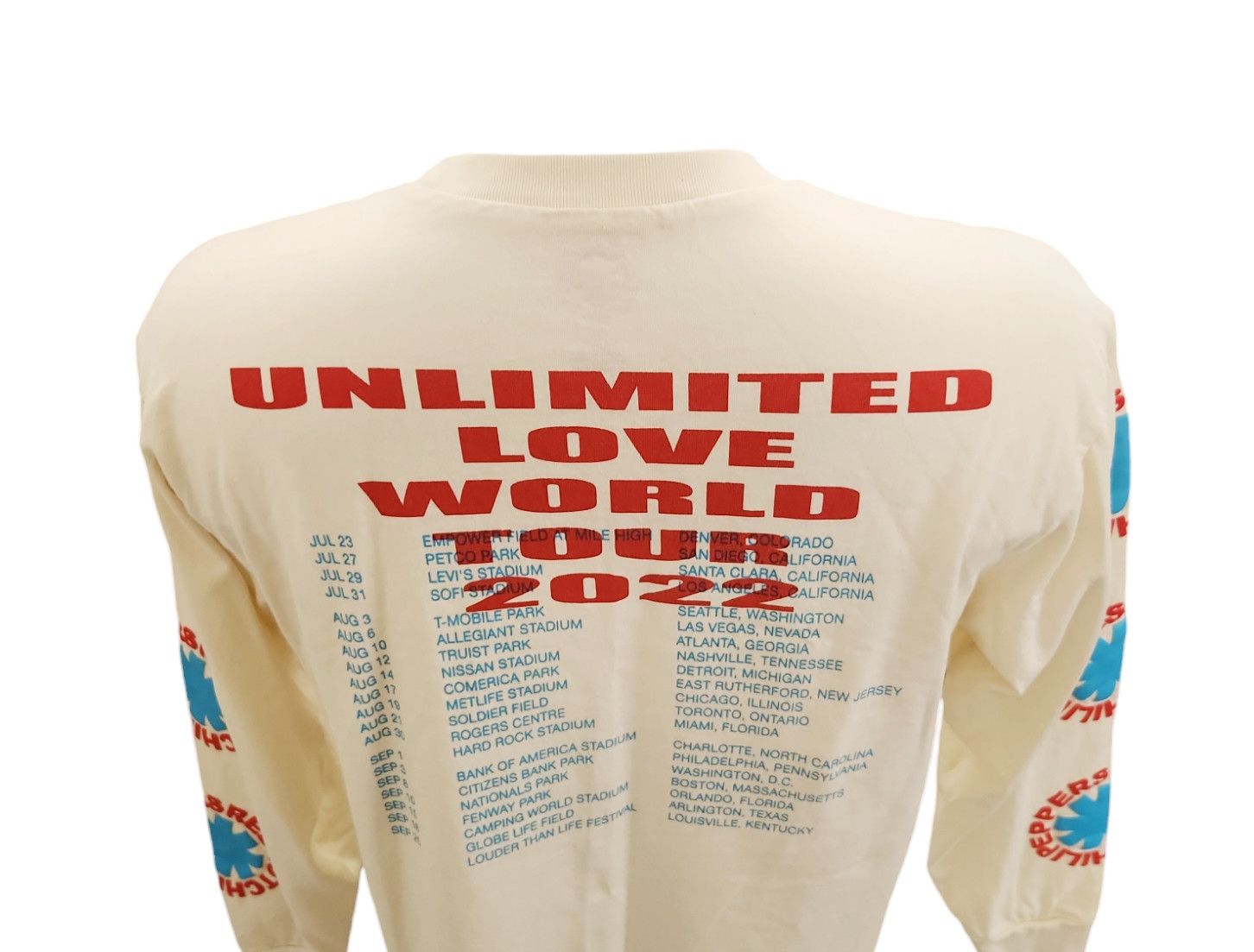 Band Tees Red Hot Chilli Peppers Small Beige Unlimited Love World Tour Size US S / EU 44-46 / 1 - 5 Thumbnail