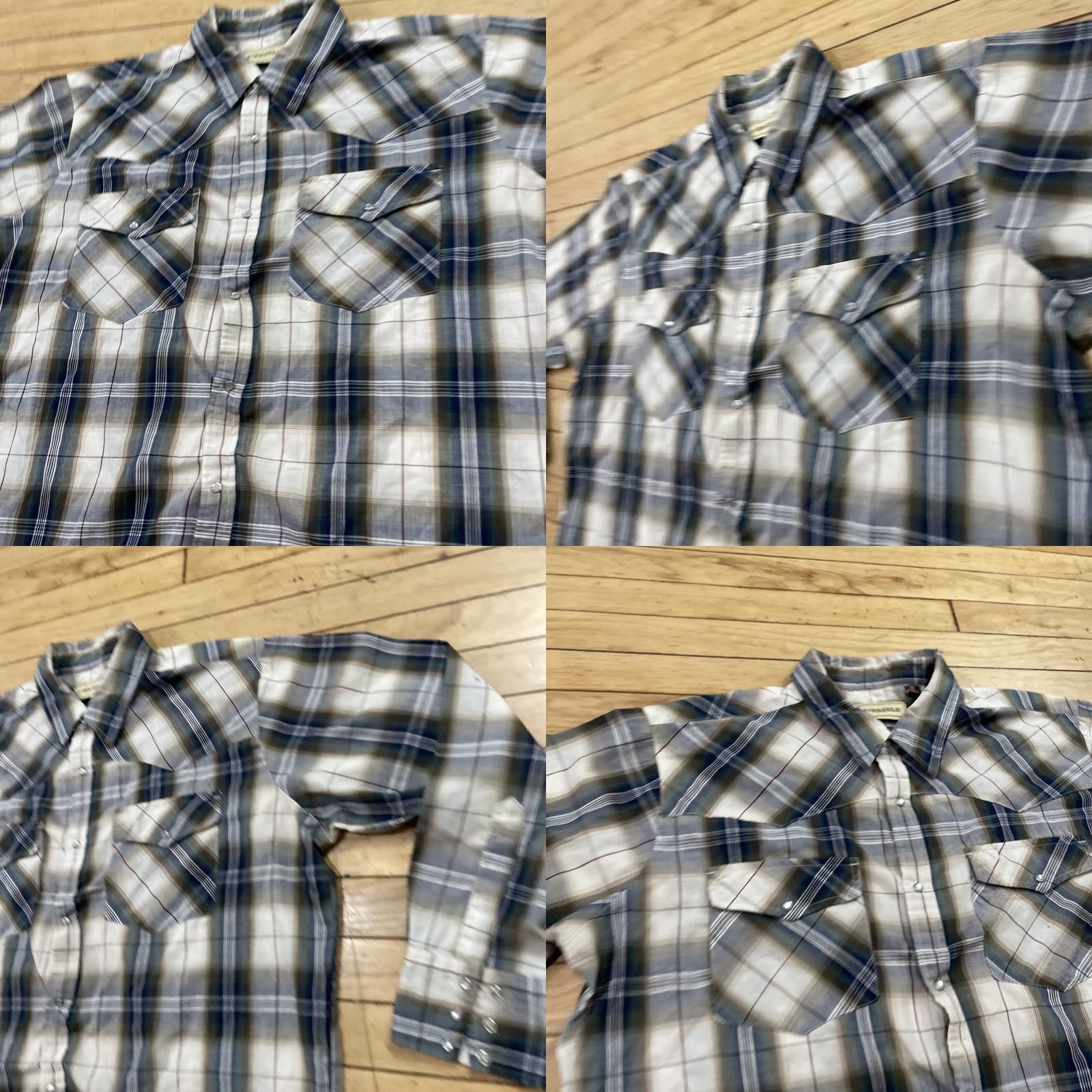 Vintage BIT & BRIDLE Pearl Snap Western Shirt Men 2X Vtg Cowbow WorkWear Brushpopper 2XL Size US XXL / EU 58 / 5 - 10 Thumbnail