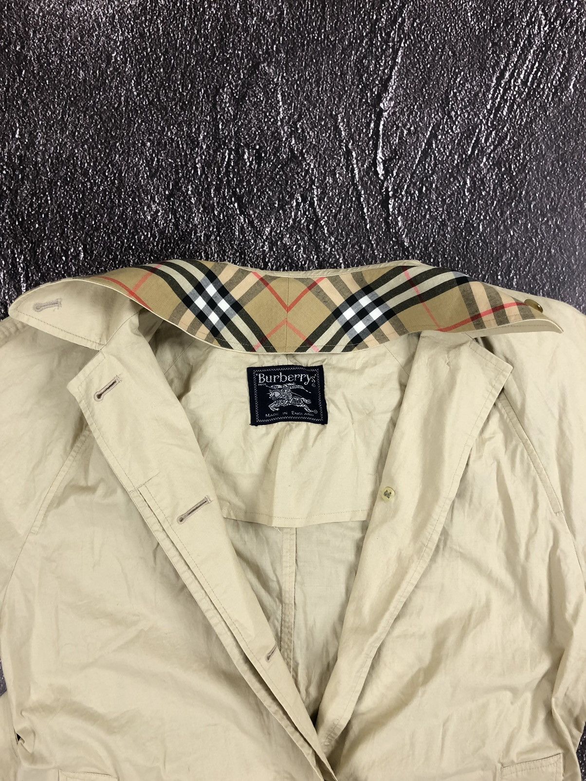Burberrys tench coat nova check vintage jacket