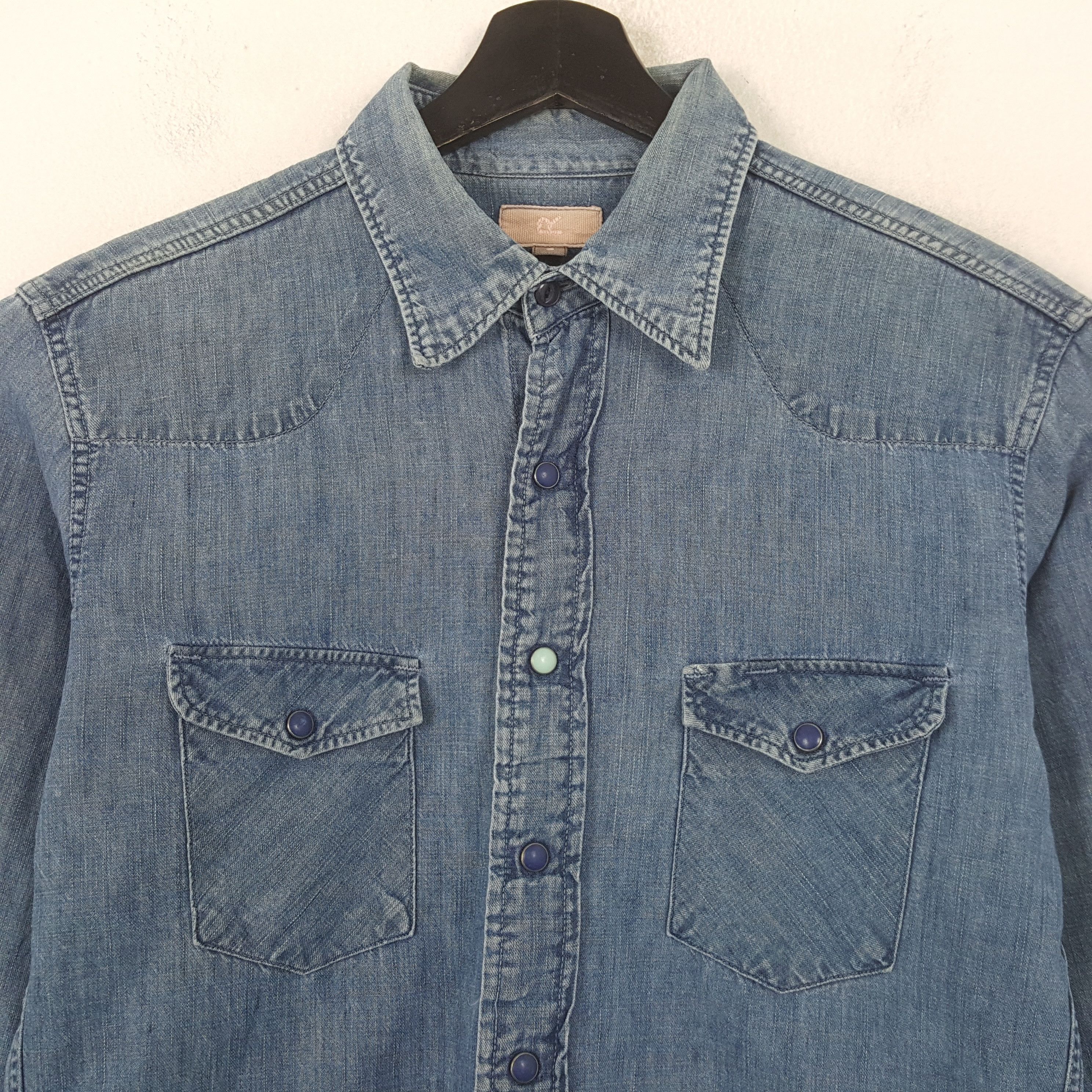 45rpm 45rpm Japanese Brand Double Pocket Shirt RR21 Size US M / EU 48-50 / 2 - 2 Thumbnail