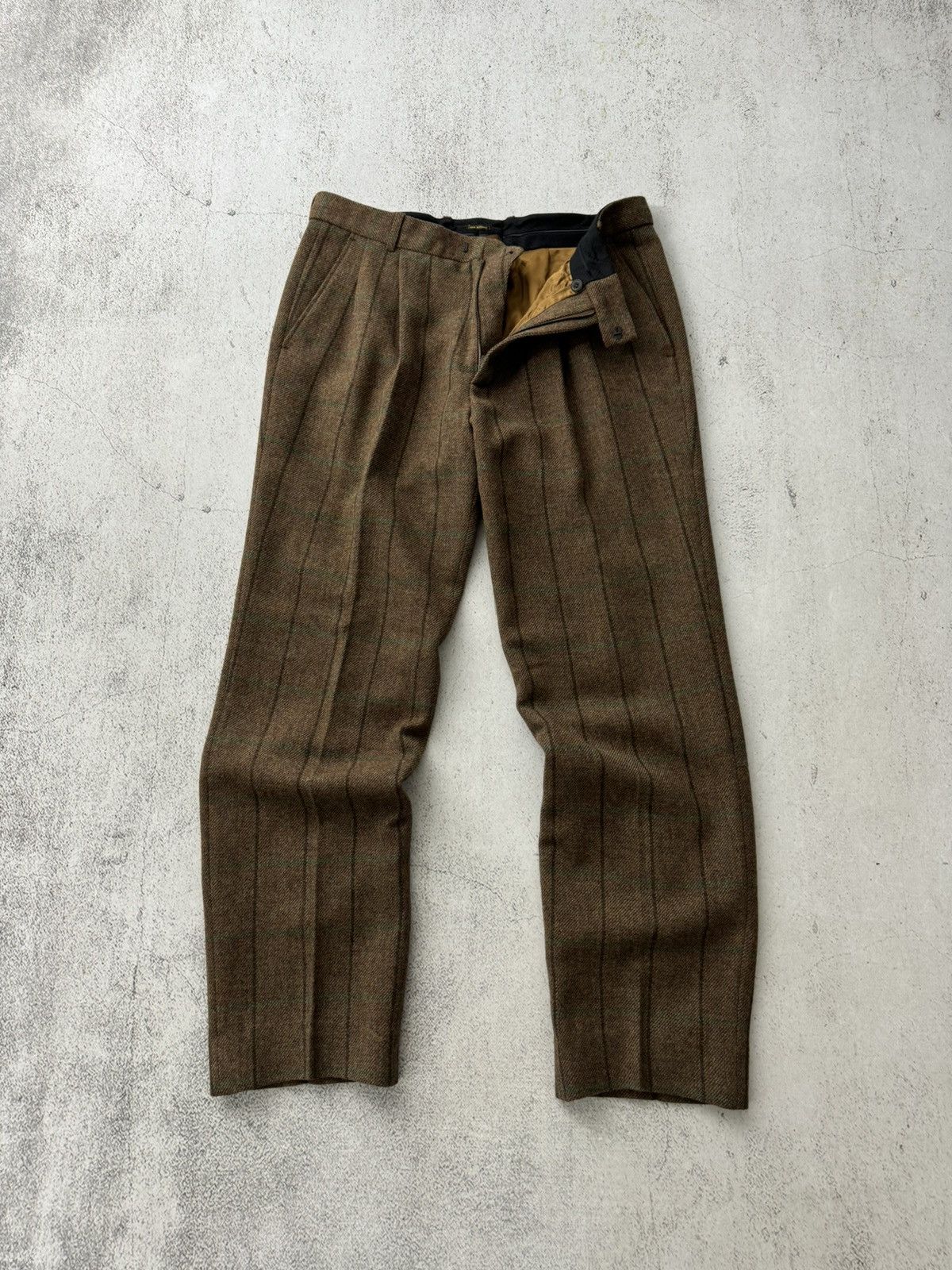 Holland & Holland London Harrow Tweed Wool Pants