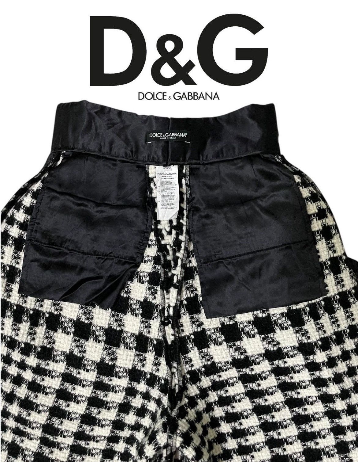 Dolce & Gabbana Authentic Dolce & Gabbana Crochet Wool Pants Size 25" / US 0 / IT 36 - 14 Thumbnail