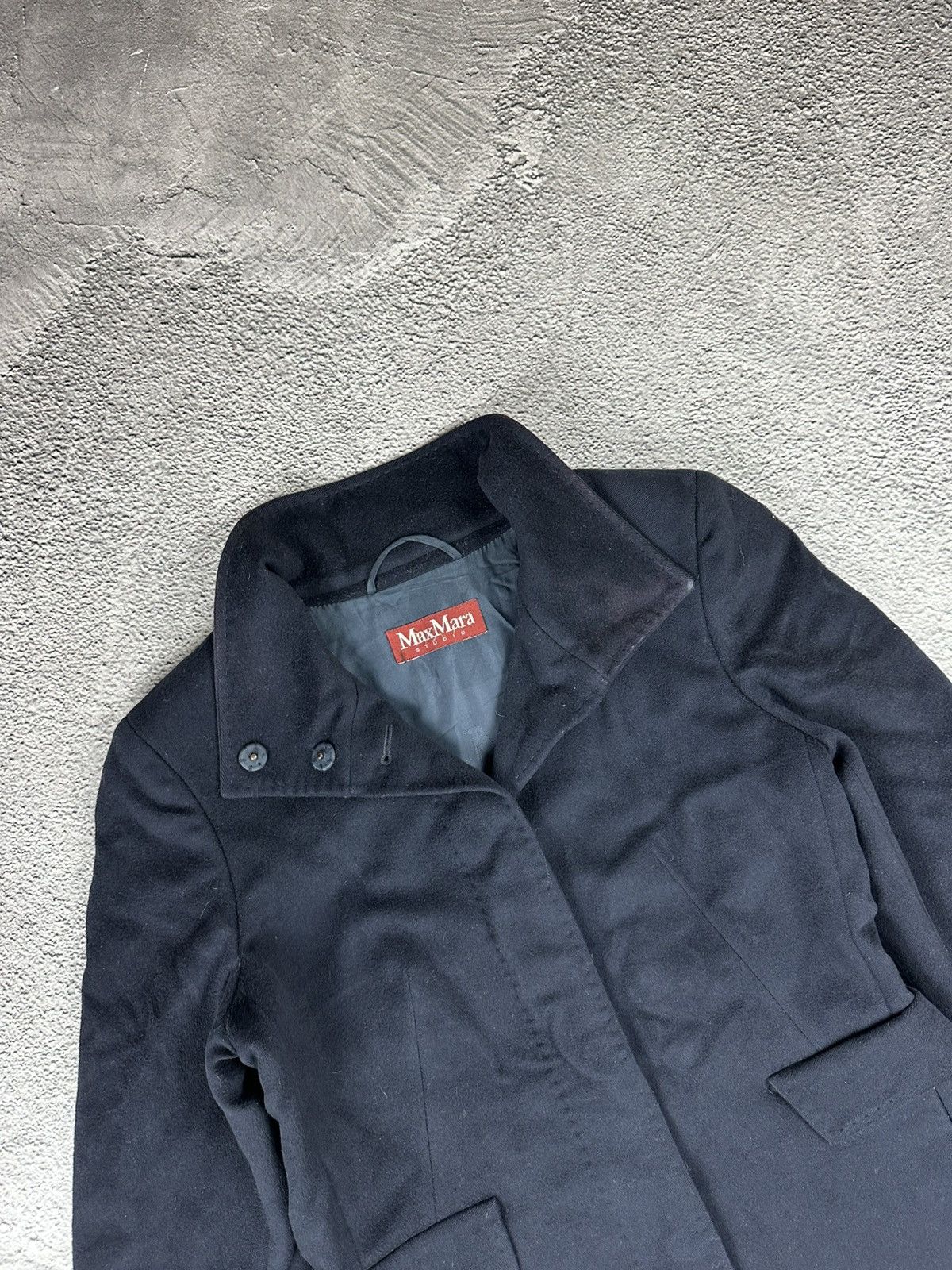 Max Mara Vintage Max Mara Studio Wool Jacket Coat Trench Old Money Size M / US 6-8 / IT 42-44 - 6 Thumbnail