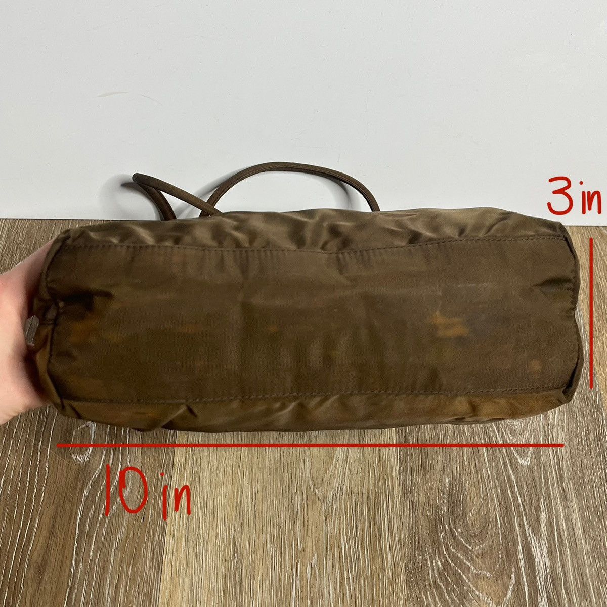 Prada vintage brown prada nylon bag Size ONE SIZE - 6 Thumbnail