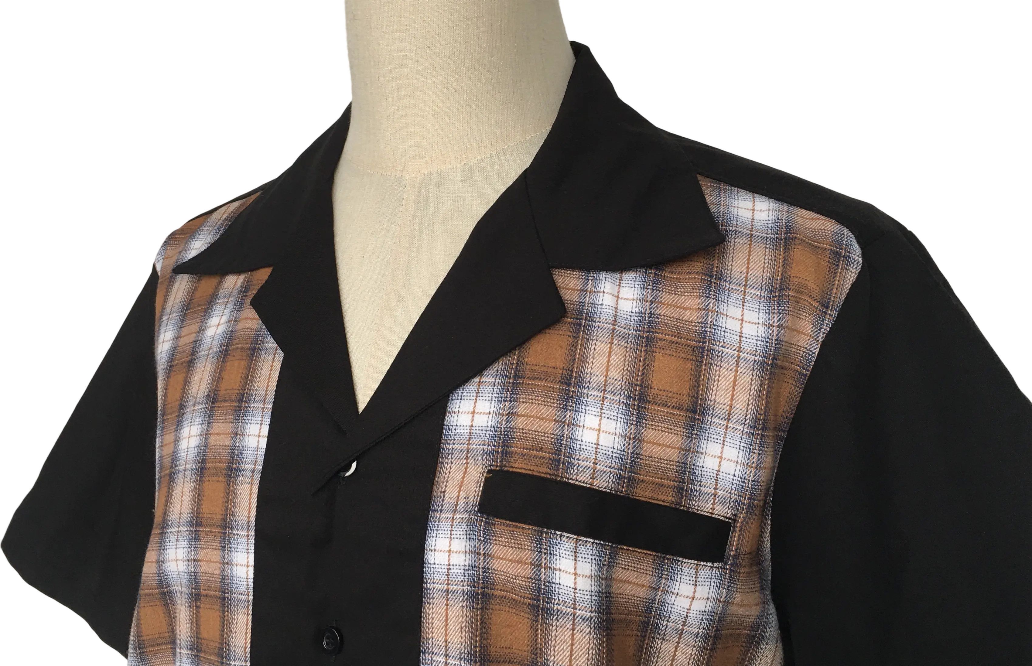 Other Workshirts men clothing black contrast plaid Size US XL / EU 56 / 4 - 4 Thumbnail