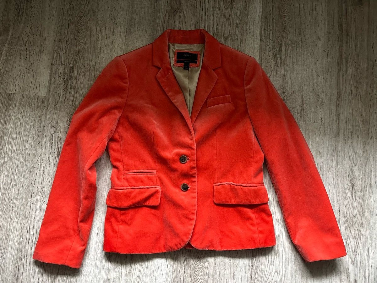 J.Crew J Crew Schoolboy Blazer In Velvet Size S / US 4 / IT 40 - 1 Thumbnail