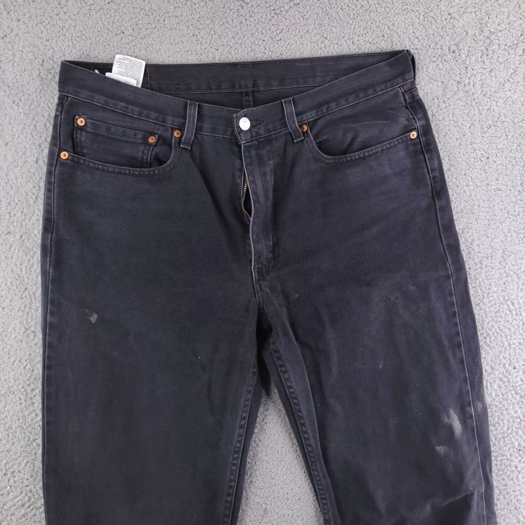 Levi's Levi's Jeans Mens 36x35 Black Denim Straight 550 Cotton Relaxed Regular Inseam 35 Levi’s 550 Mens Jeans Black Denim Straight 550 Cotton Size US 36 / EU 52 - 3 Thumbnail