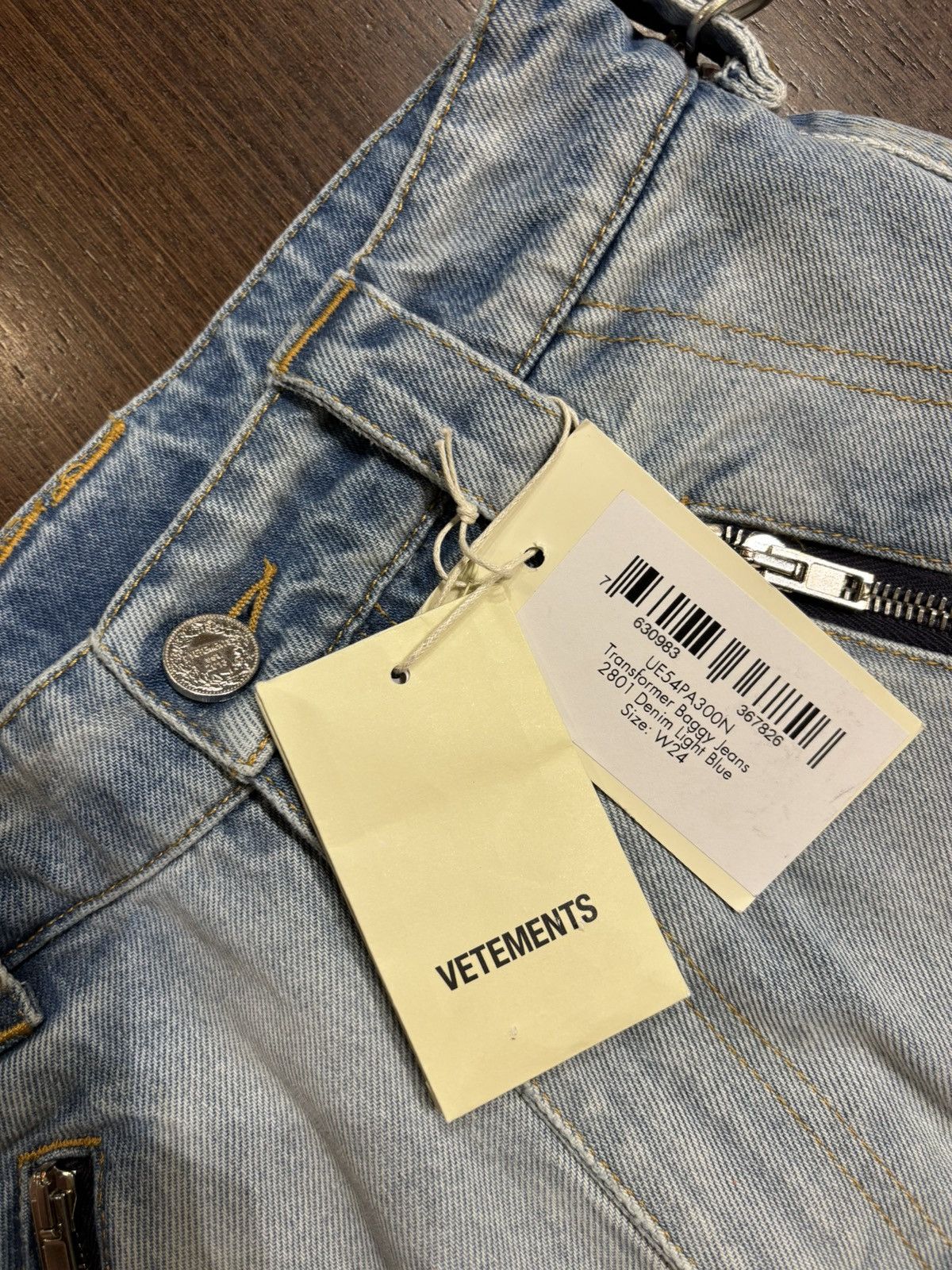 Vetements Vetements Transformer Cargo Denim Jeans Size 24" / US 00 / IT 34 - 3 Thumbnail