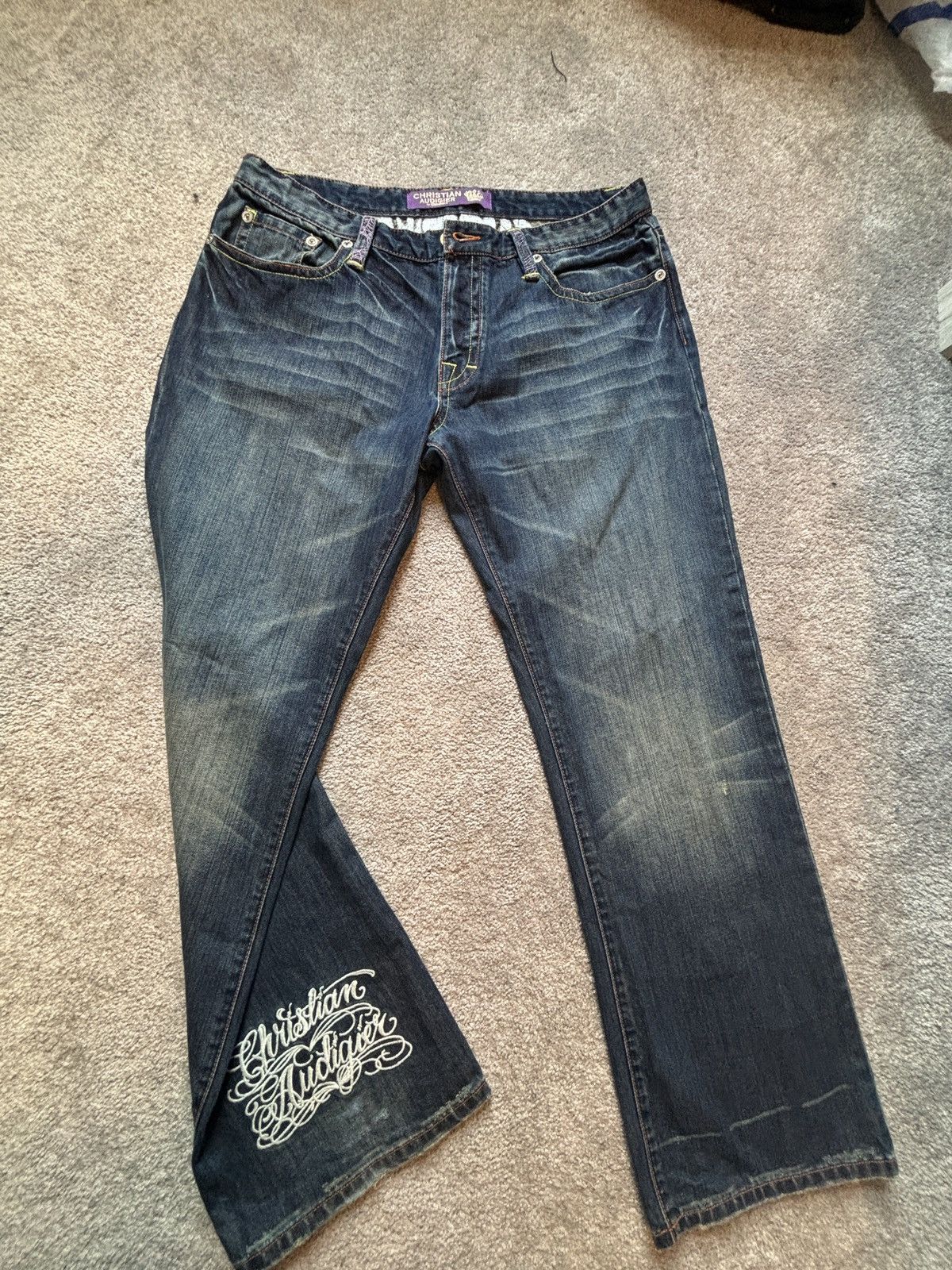 image of Christian Audigier in Blue Jean, Men's (Size 38)