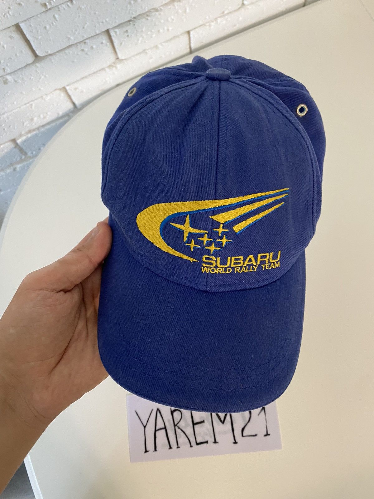 Vintage Subaru world rally team racing cap hat Size ONE SIZE - 2 Thumbnail