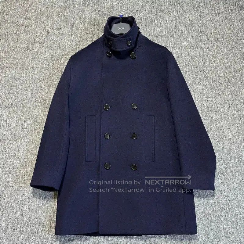 Other Dior Men's Wool Blend Navy Peacoat . Size US XL / EU 56 / 4 - 2 Thumbnail