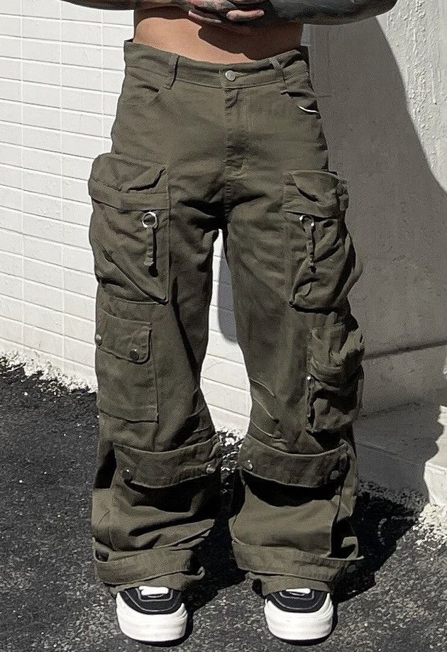 Japanese Brand × Vintage Utility grunge retro multi pocket cargo pants Size US 33 - 1 Thumbnail