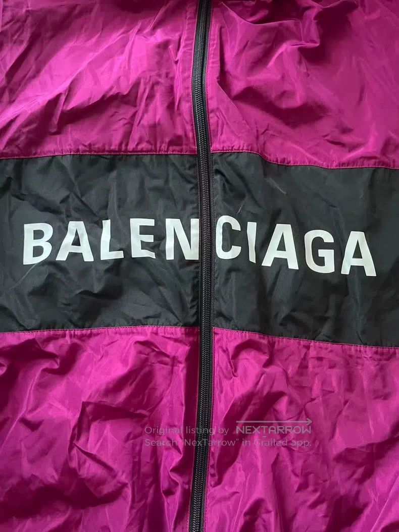 Balenciaga Balenciaga Logo Letter Color Blocked Sports Jacket Size 4XL / US 24-26 - 3 Thumbnail