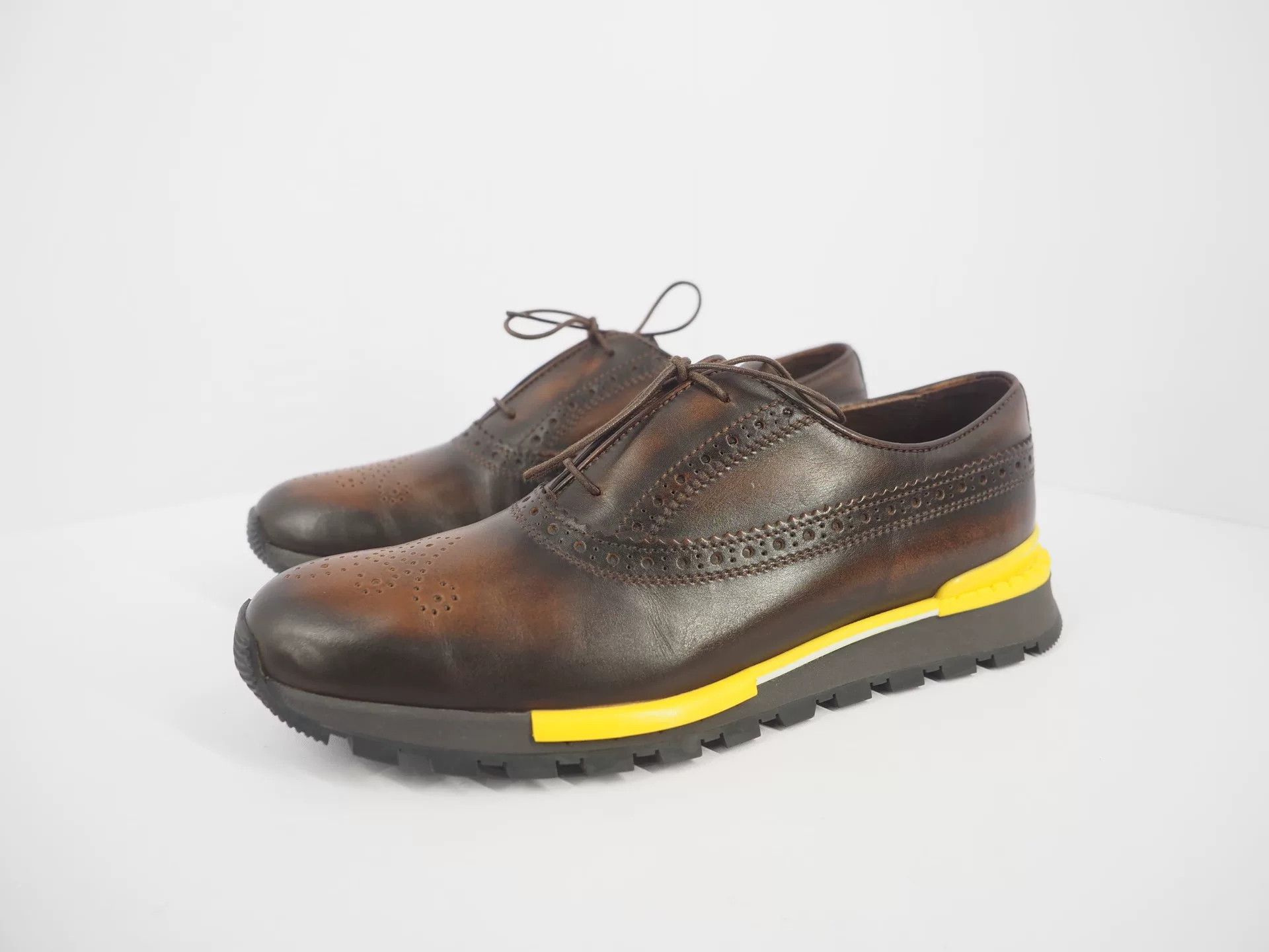 Berluti berluti brown leather sneakers UK6 Size US 8 / EU 41 - 1 Thumbnail