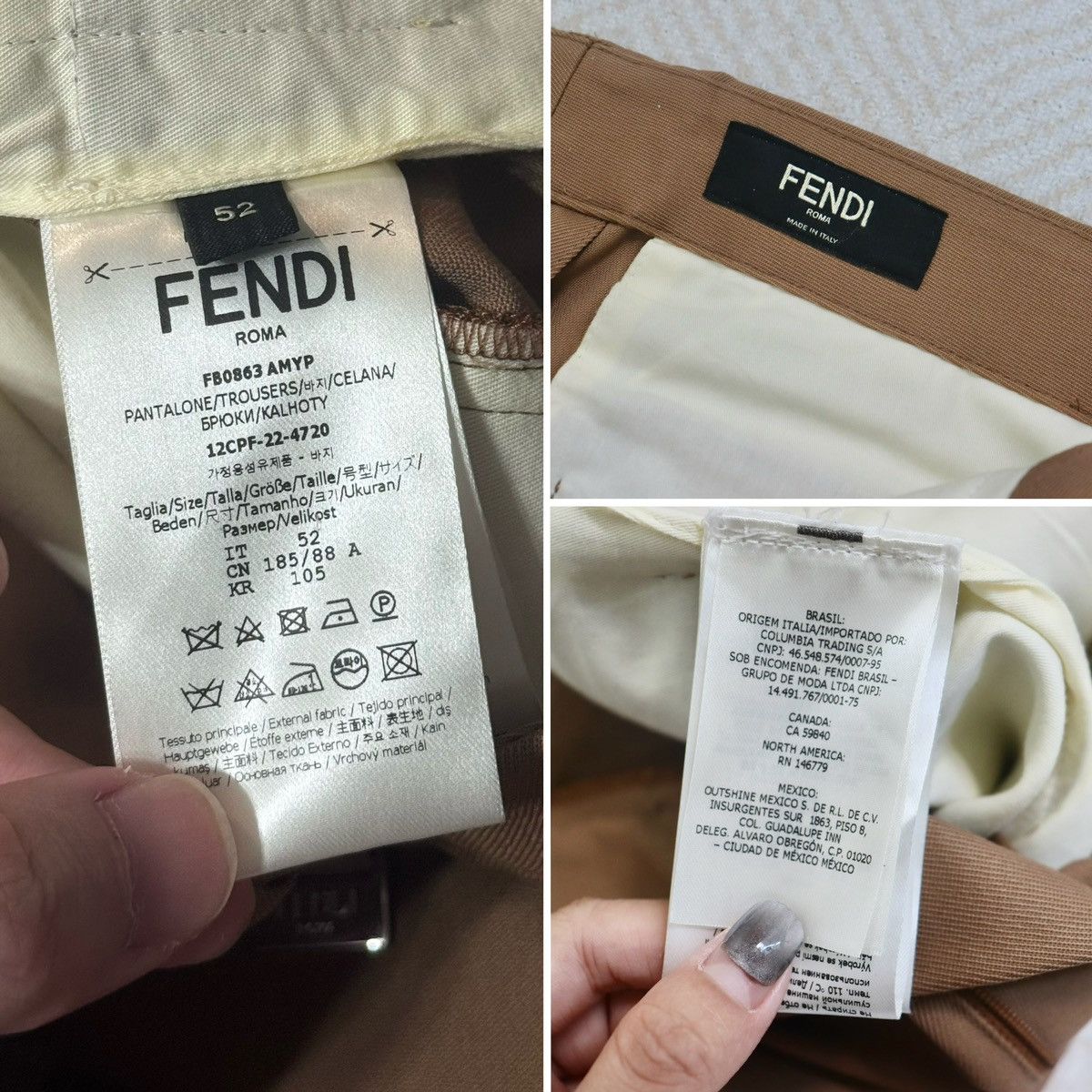Fendi Fendi Trousers regular fit size52 Size US 36 / EU 52 - 11 Thumbnail