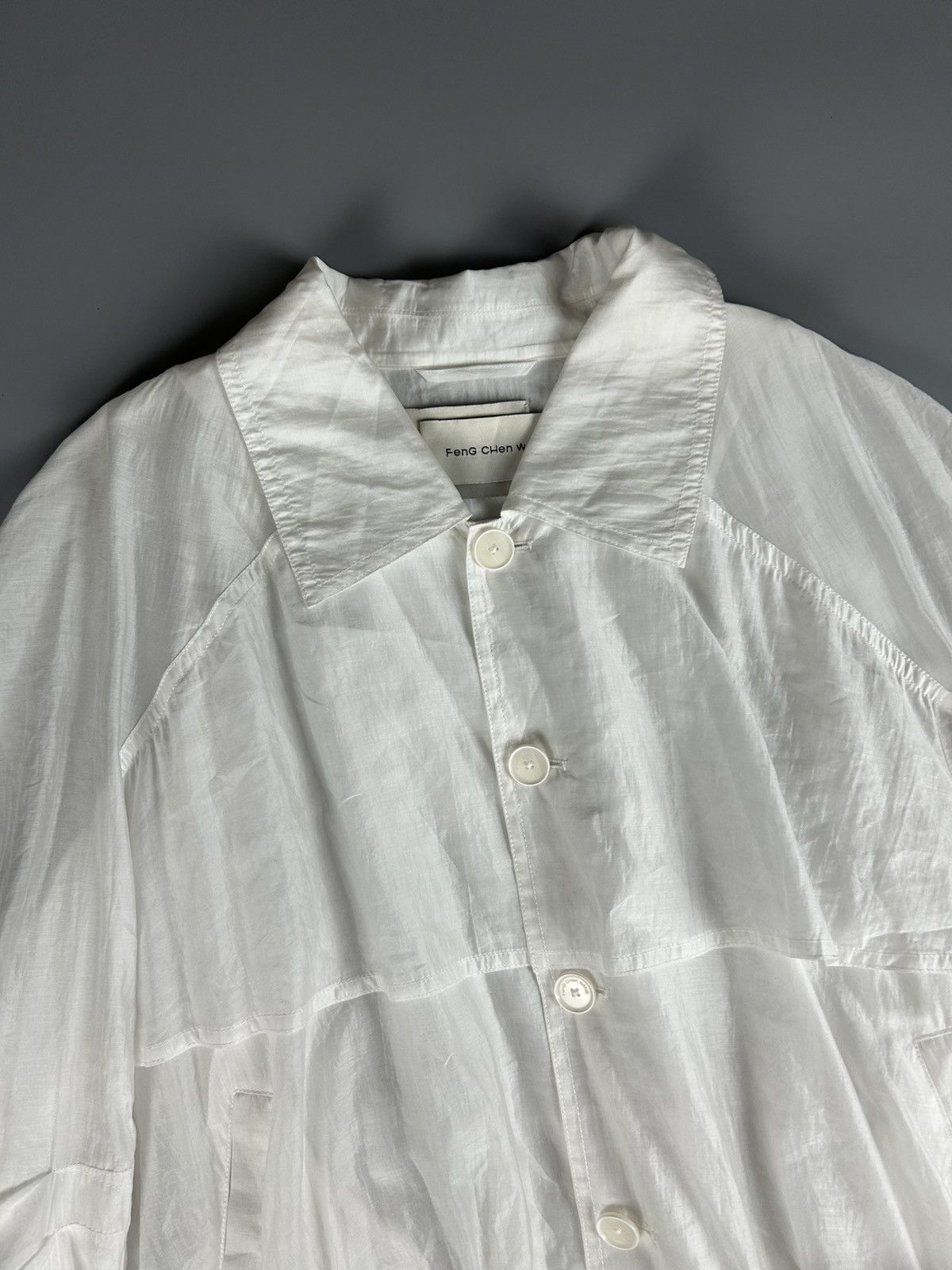 Feng Chen Wang Feng Chen Wang Cropped Sheer Jacket Size US S / EU 44-46 / 1 - 2 Thumbnail