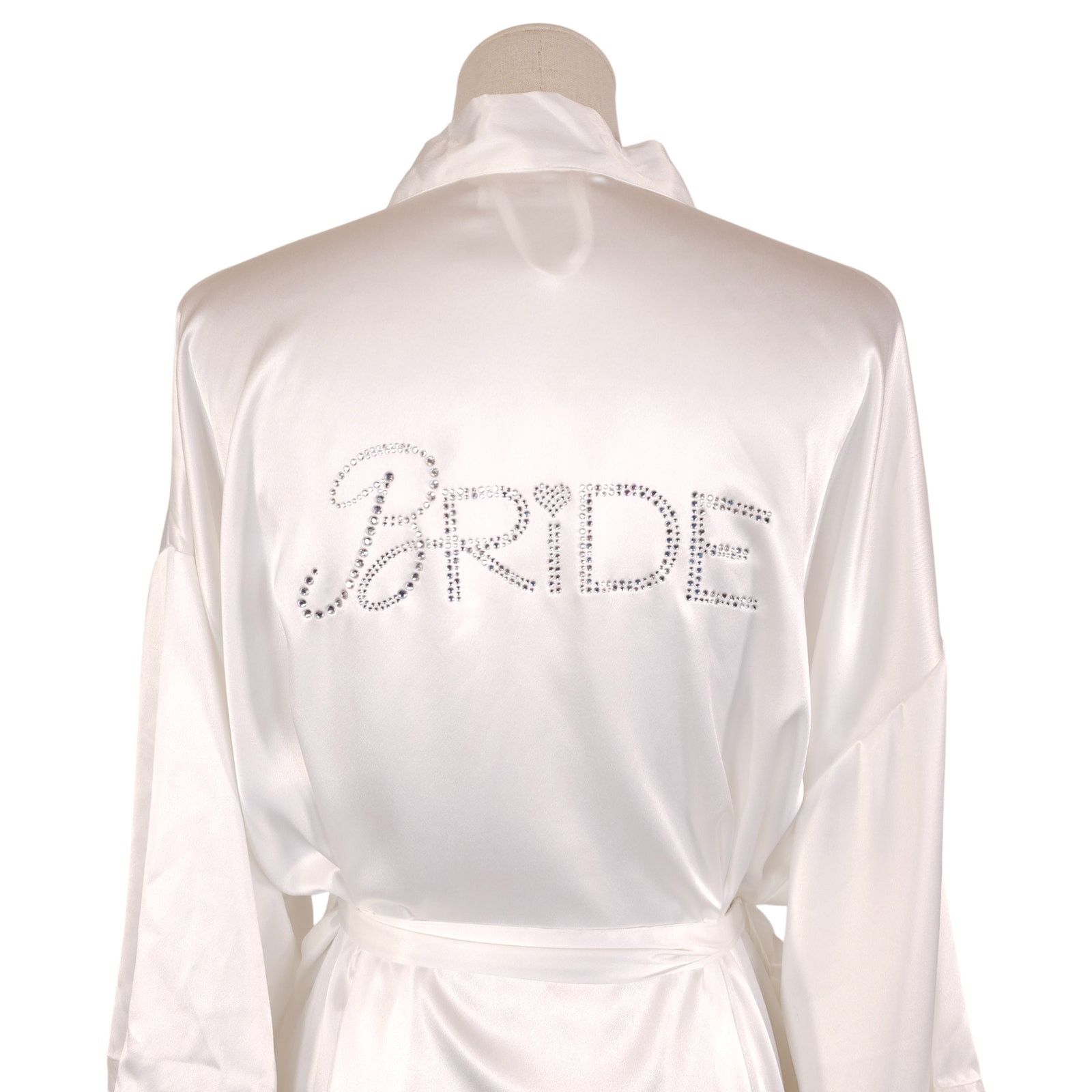 Victoria's Secret Victoria's Secret I Do Rhinestone Bride Satin Robe White Size ONE SIZE - 1 Thumbnail