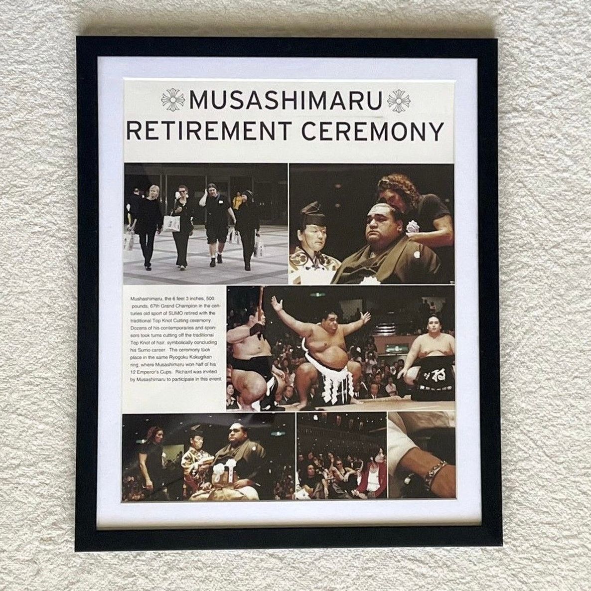 Chrome Hearts × Vintage Chrome Hearts Sumo Wrestling 9x11 Framed poster Size ONE SIZE - 1 Thumbnail
