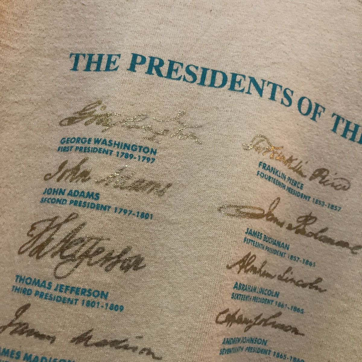 Vintage Vintage Presidents of the united states of america Size US L / EU 52-54 / 3 - 4 Thumbnail