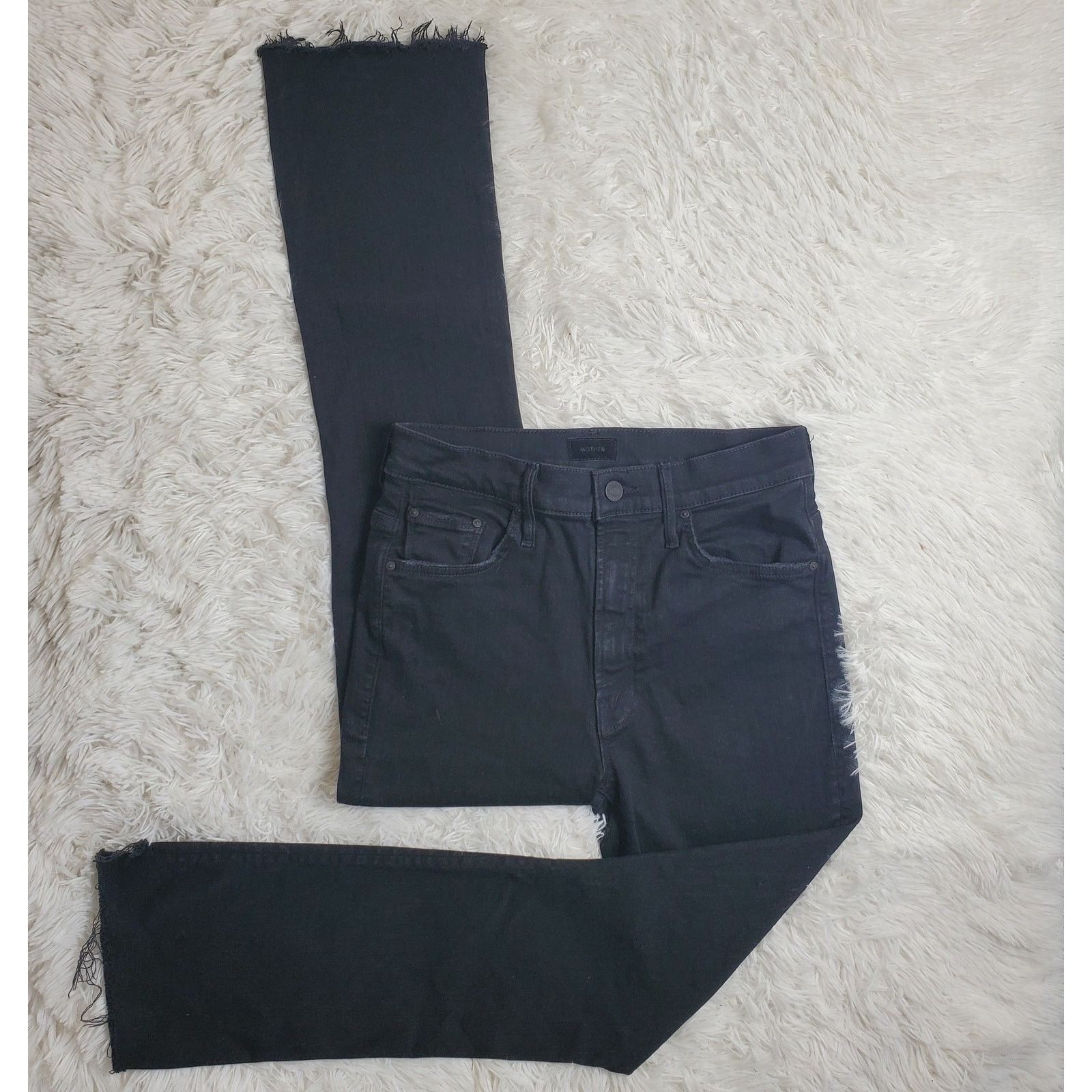 MOTHER Mother Insider Crop Fray Jeans 27 / 4 Size 27" / US 4 / IT 40 - 1 Thumbnail
