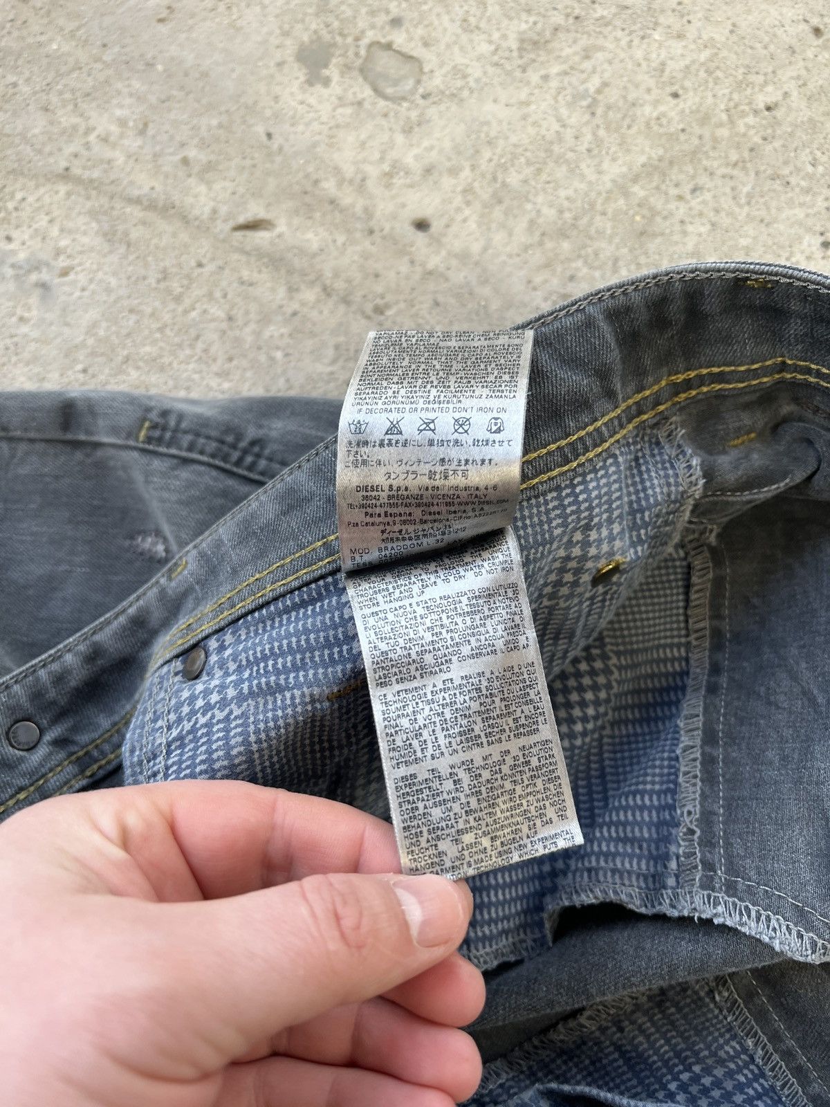 Diesel Diesel Braddom Stretch Jeans Size US 34 / EU 50 - 8 Thumbnail