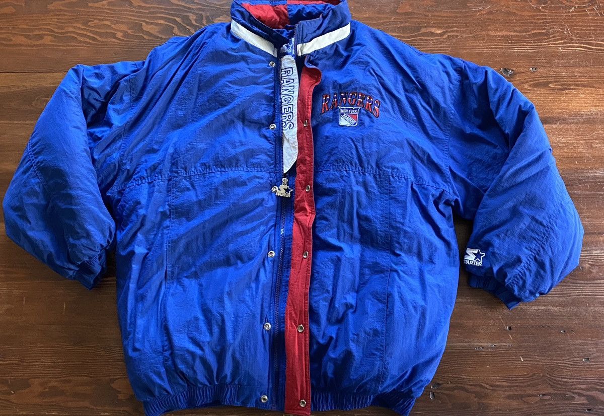 Starter Vintage 90’s New York Rangers Starter Full Zip Jacket Size US XXL / EU 58 / 5 - 10 Thumbnail