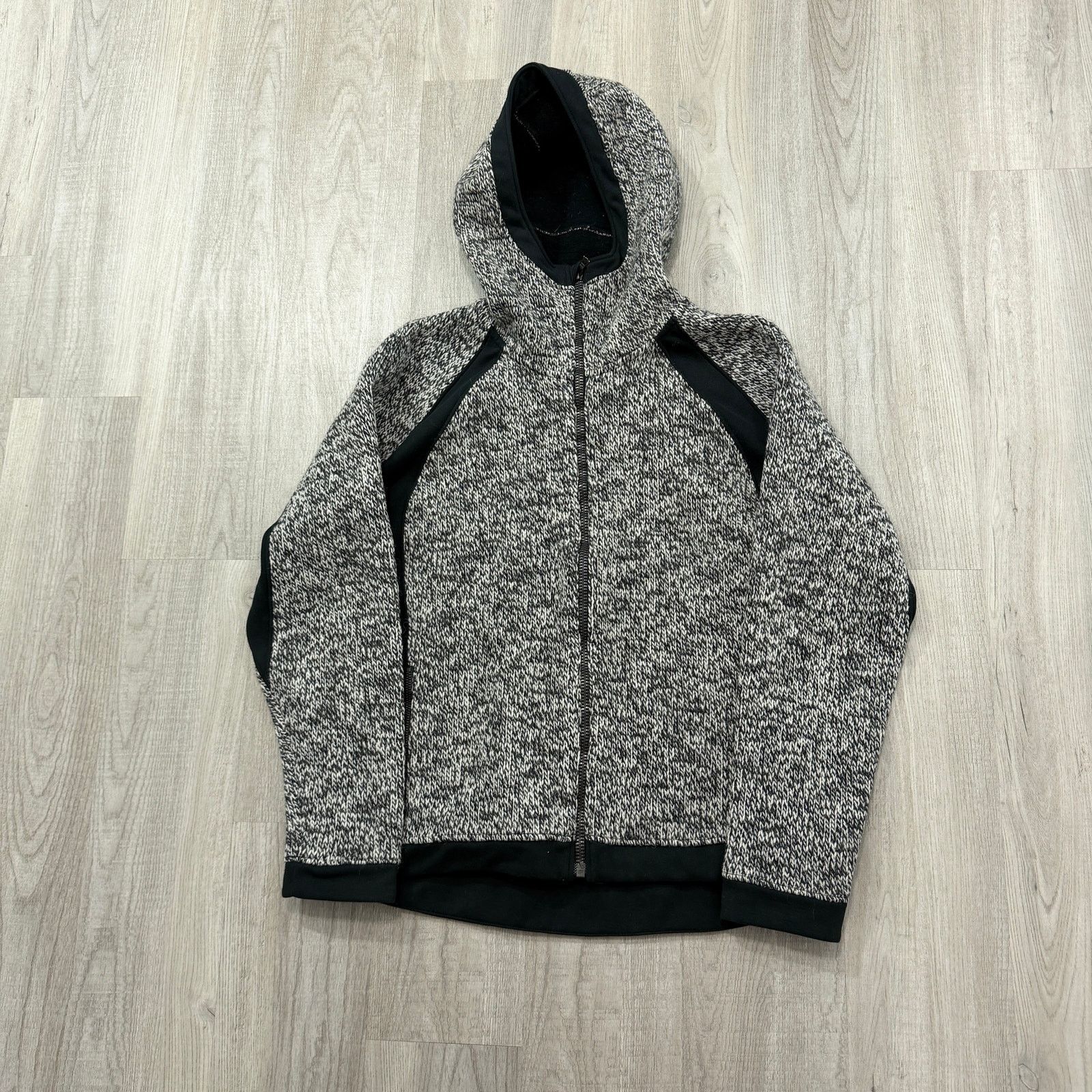 Kuhl Stout Wool Hooded Jacket Women's Large Gray Black