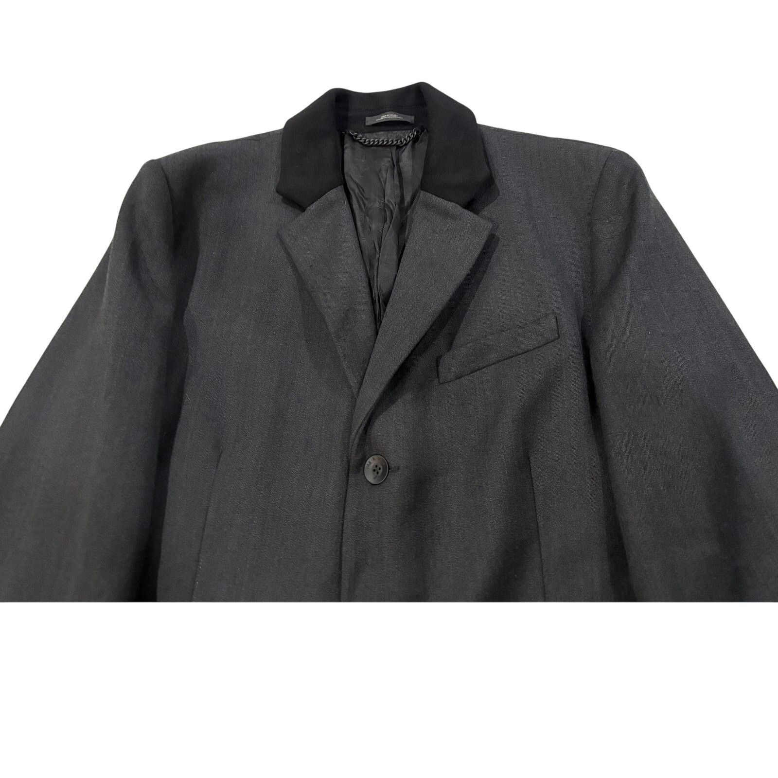 Rag & Bone *R43 RAG & BONE Men's Yorke Wool Top Coat Gray Size 44 Size US L / EU 52-54 / 3 - 4 Thumbnail