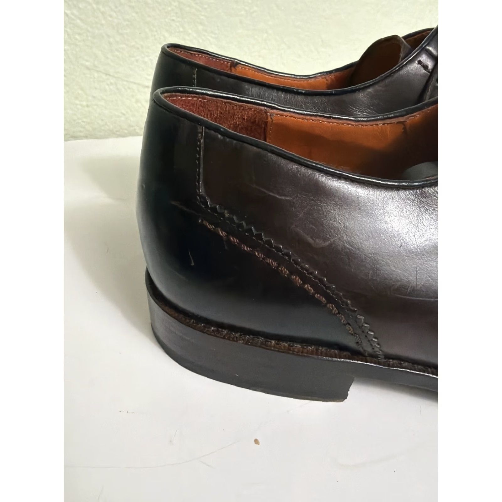 Mezlan Mezlan Spain Dress Shoes Men 11 M Brown Leather Wing Tip Oxford Cap Toe Lace Up Size ONE SIZE - 6 Thumbnail