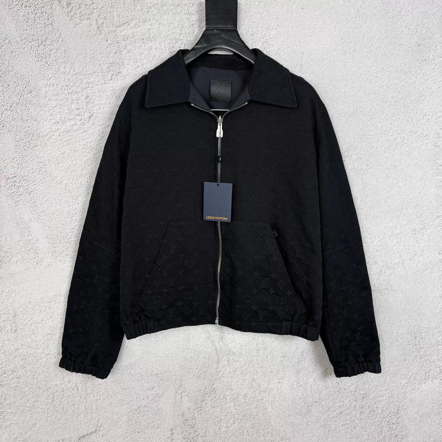 Louis Vuitton LV FW25 Black Allover Print Double-Zip Jacket 48 Size US M / EU 48-50 / 2 - 1 Thumbnail