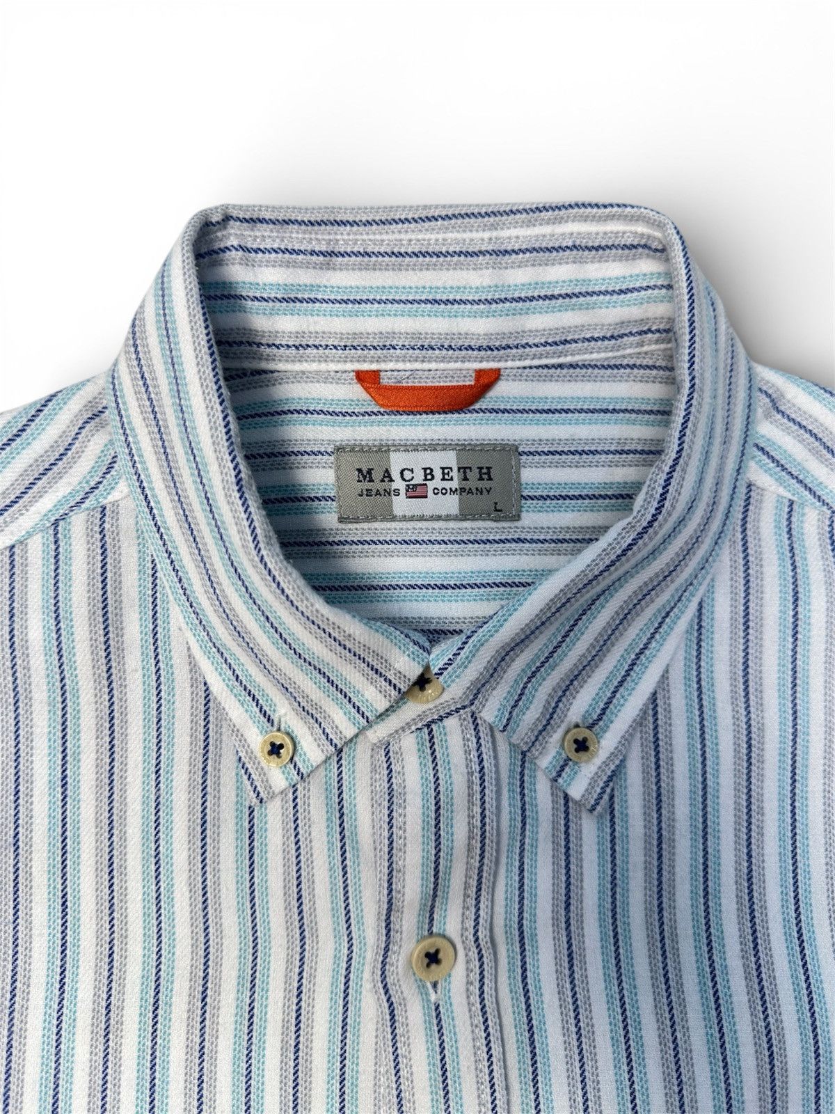 Other Macbeth Longsleeve Striped Button-down shirt Size US L / EU 52-54 / 3 - 2 Thumbnail
