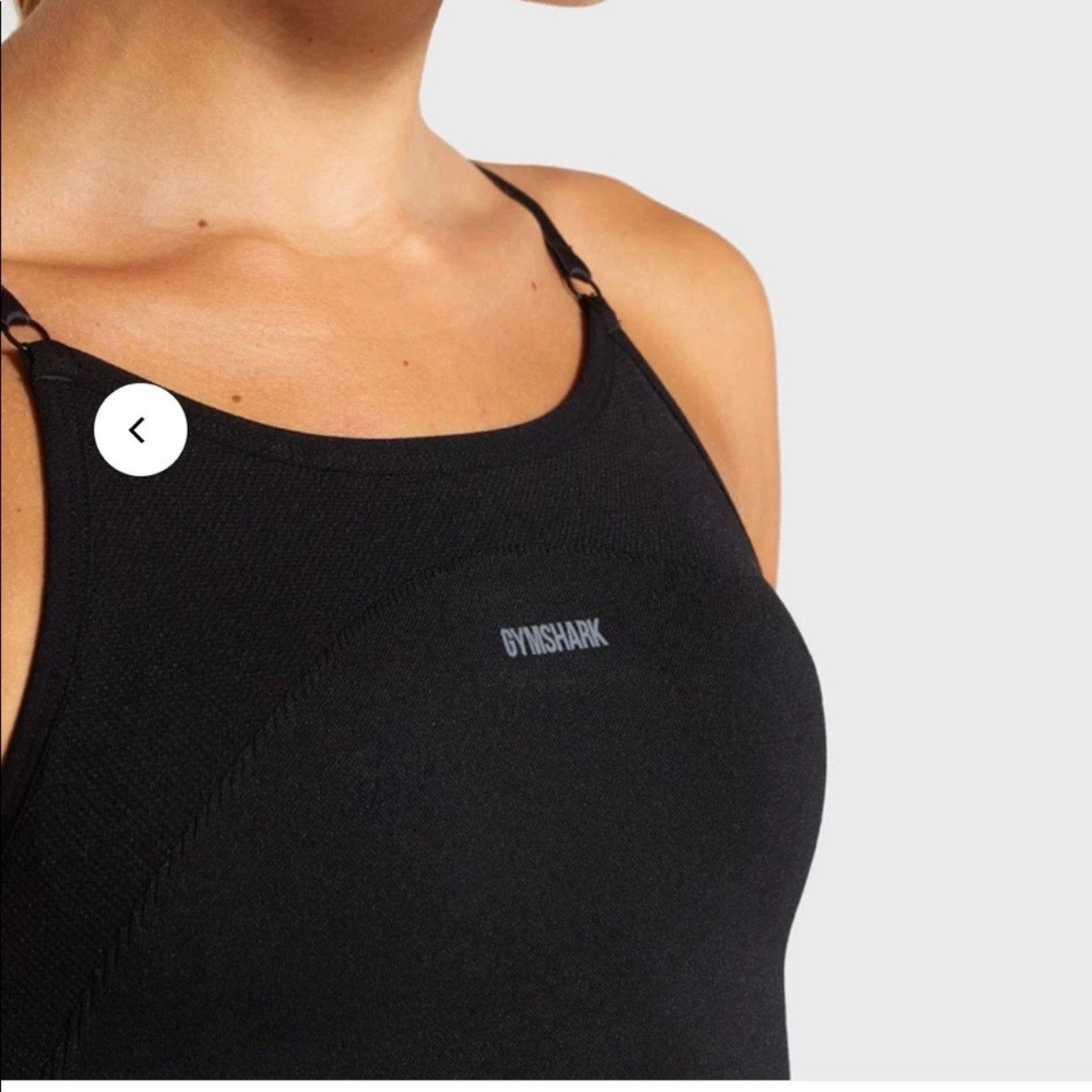 Gymshark Gymshark Flex Strappy Sports Bra Black Gray Size Small Size ONE SIZE - 9 Thumbnail