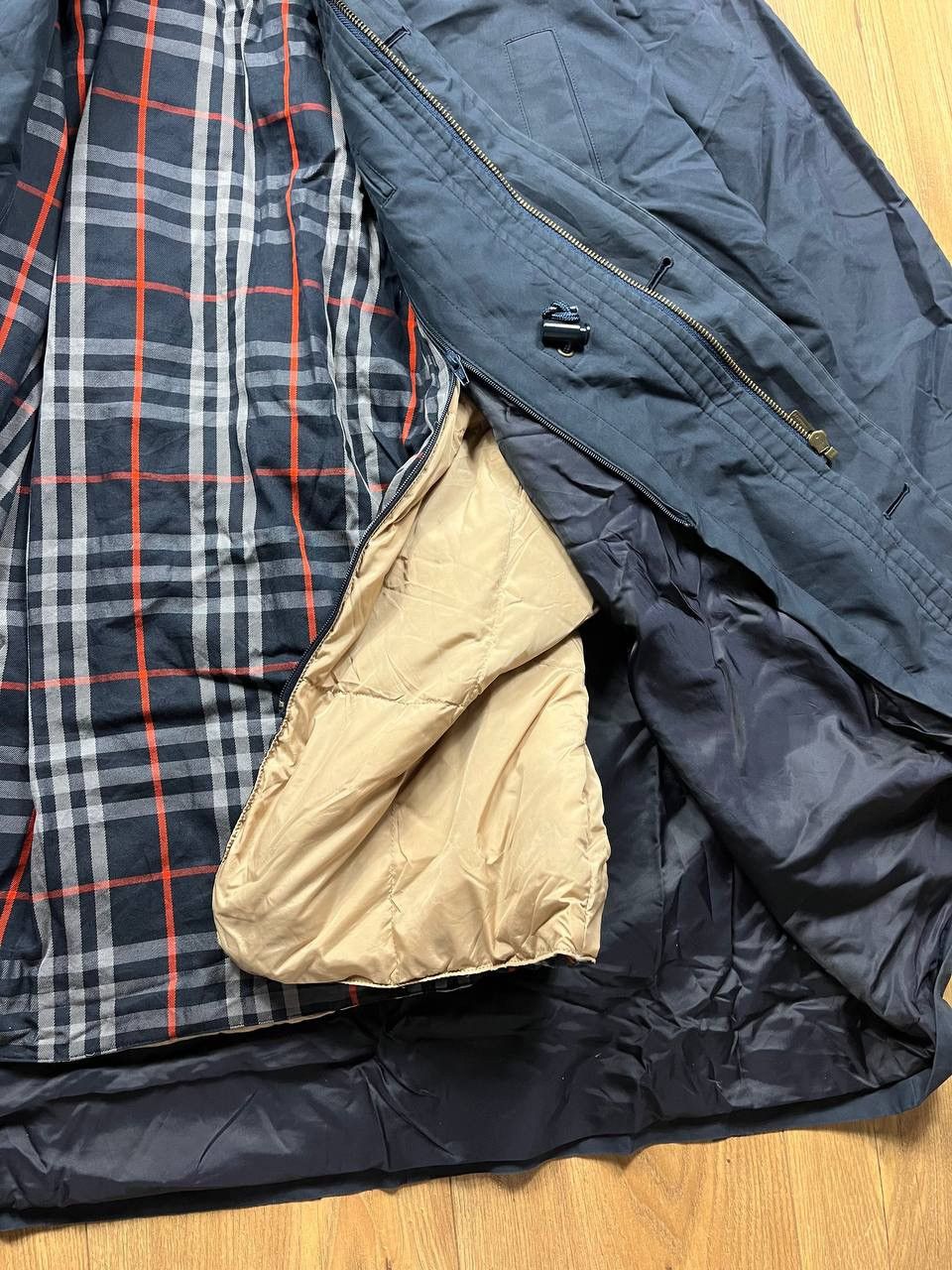 Burberry 00’s BURBERRY NOVA CHECK HOODED COAT RARE OLD MONEY Size US L / EU 52-54 / 3 - 2 Thumbnail