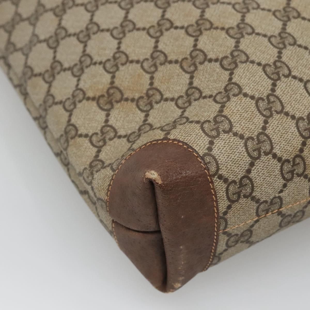 Gucci GUCCI GG Supreme Web Sherry Line Tote Bag Pvc Beige Green Size ONE SIZE - 13 Thumbnail