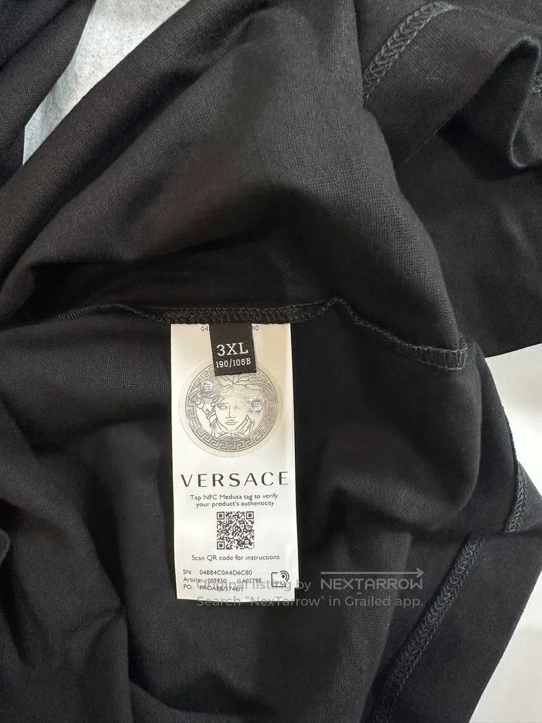 Versace Versace Crystal letter crew neck pullover short-sleeved T- Size US XXL / EU 58 / 5 - 7 Thumbnail